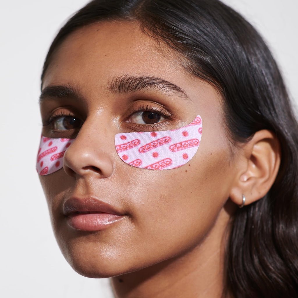 Topicals Faded Brightening Under Eye Masks | Patches to Depuff, Hydrate, Brighten and Cool | Reduce Dark Circles and Fine Lines | Contains Kojic Acid, Caffeine and Niacinamide (Set of 6) - TrustMedUSA