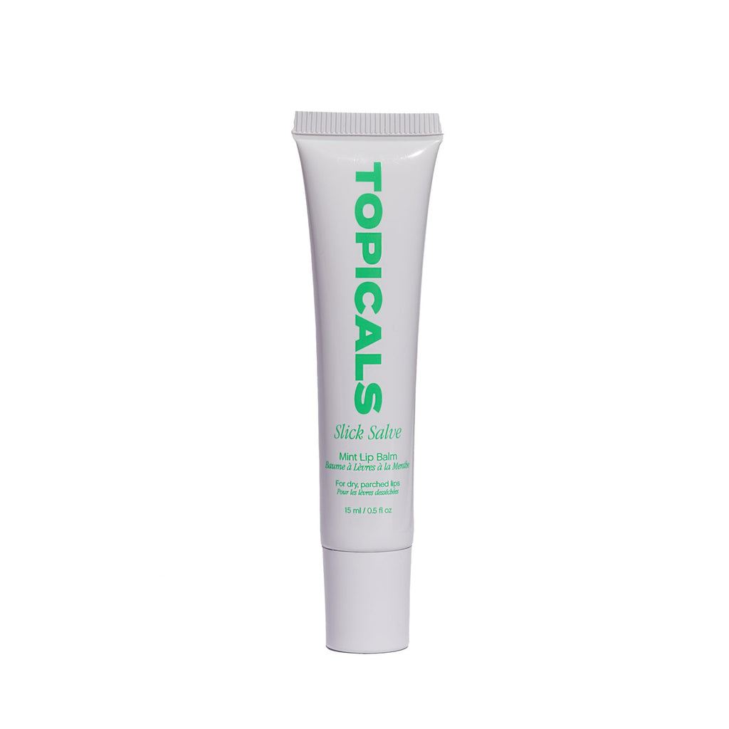 Topicals Slick Salve Mint Glossy Lip Balm | Soothes Discomfort, Strengthens Barrier and Provides Lasting Hydration & Relief | Vegan, Paraben-Free - TrustMedUSA