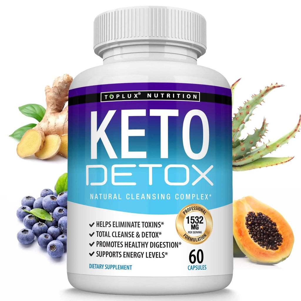 Toplux Keto Detox Pills Advanced Cleansing Extract – 1532 Mg Natural Acai Colon - TrustMedUSA