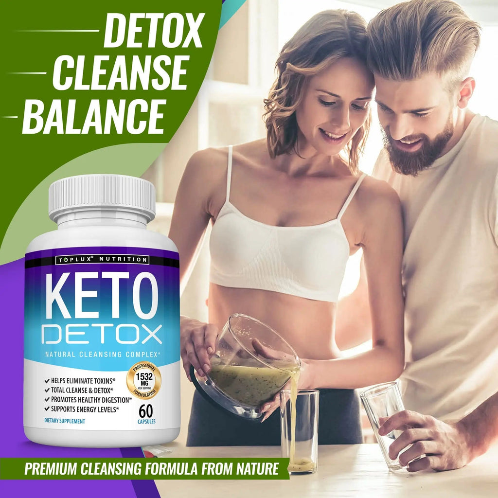 Toplux Keto Detox Pills Advanced Cleansing Extract – 1532 Mg Natural Acai Colon - TrustMedUSA
