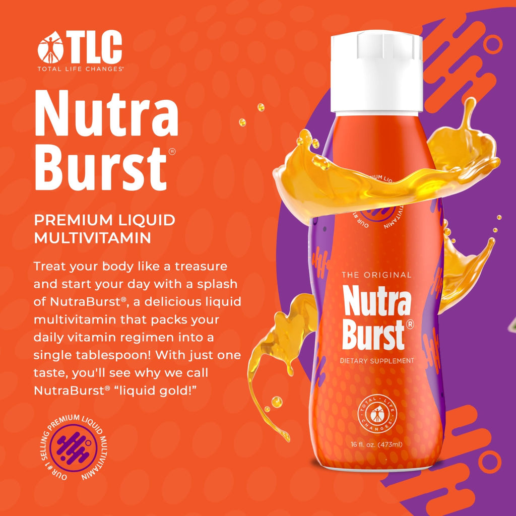 Total Life Changes NutraBurst - Liquid Multivitamin, Daily Nutritional Support, Packed with Essential Vitamins and Minerals, 16 fl. oz - TrustMedUSA