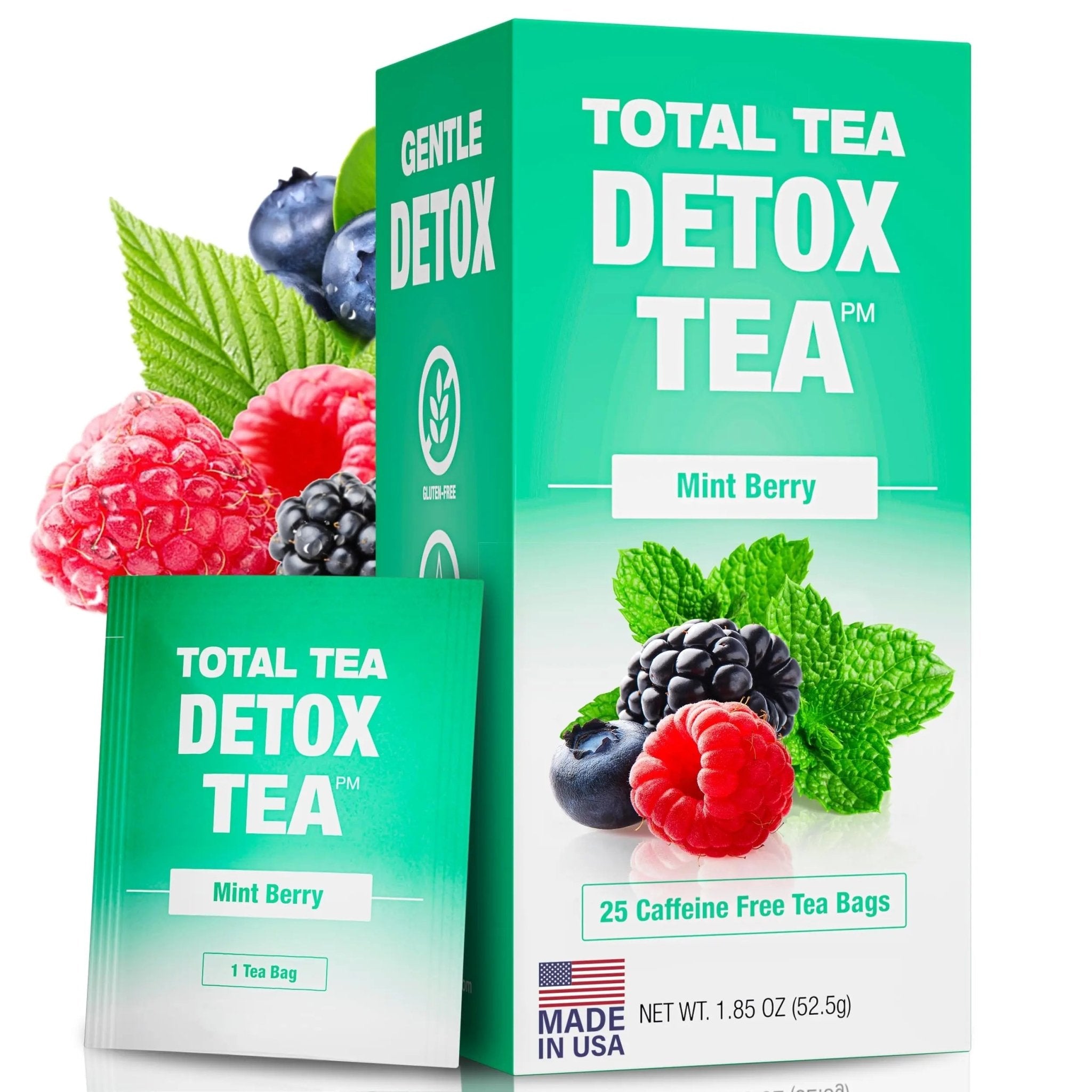 Total Tea Slimming Detox Tea for a Healthy Weight Support - Caffeine Free - Herbal - TrustMedUSA