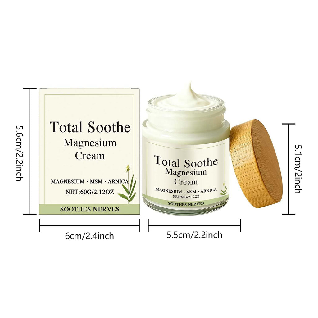 TotalRelief Magnesium Cream - MSM & Arnica – Fast Absorbing, Joint Relief Cream with Mineral Delivery Formula,Non-Greasy Topical for Everyday Joint & Muscle Comfort - TrustMedUSA