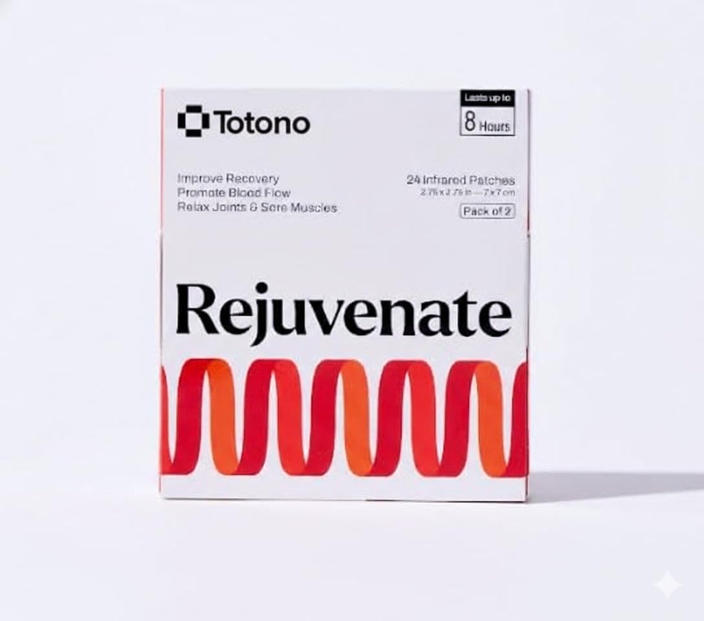 Totono Infrared Therapy Patches – 24 Far‑Infrared Bioceramic Patches (24 Pack) – Drug-Free, Portable, Essential Oil‑Infused for Muscles & Joints - TrustMedUSA