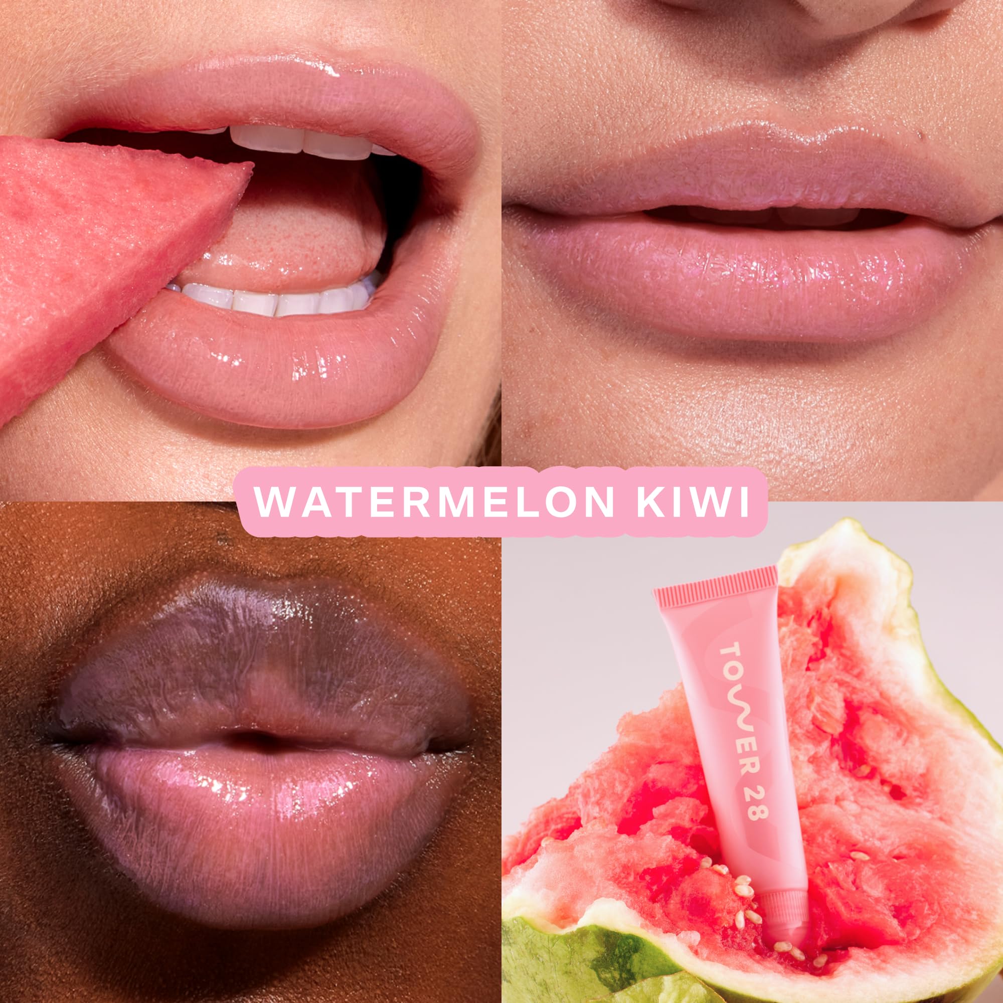 Tower 28 LipSoftie Tinted Lip Balm Treatment - Hydrating Glossy Balm + Overnight Lip Mask with Jojoba Oil + Shea Butter - Sweet - TrustMedUSA
