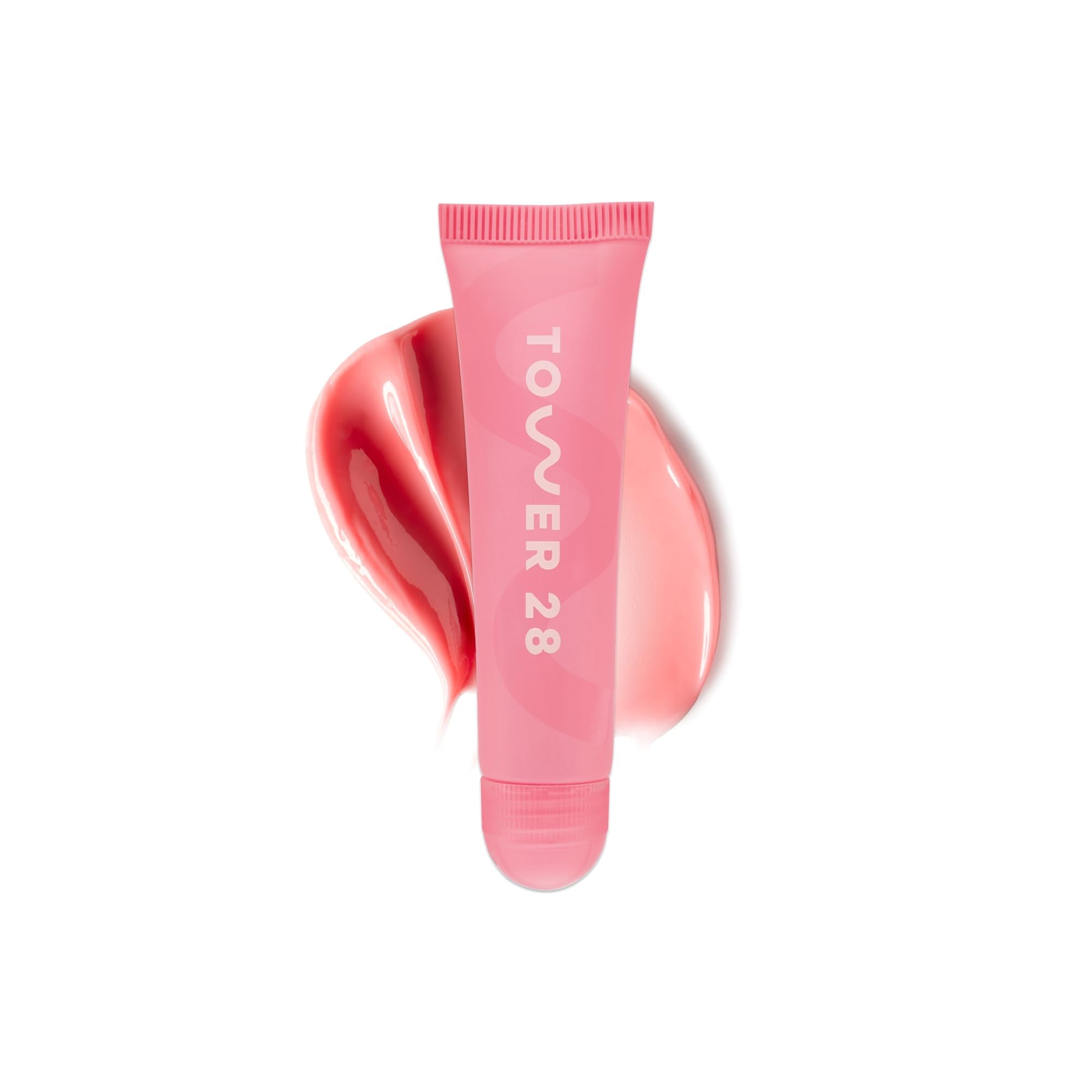 Tower 28 LipSoftie Tinted Lip Balm Treatment - Hydrating Glossy Balm + Overnight Lip Mask with Jojoba Oil + Shea Butter - Sweet - TrustMedUSA