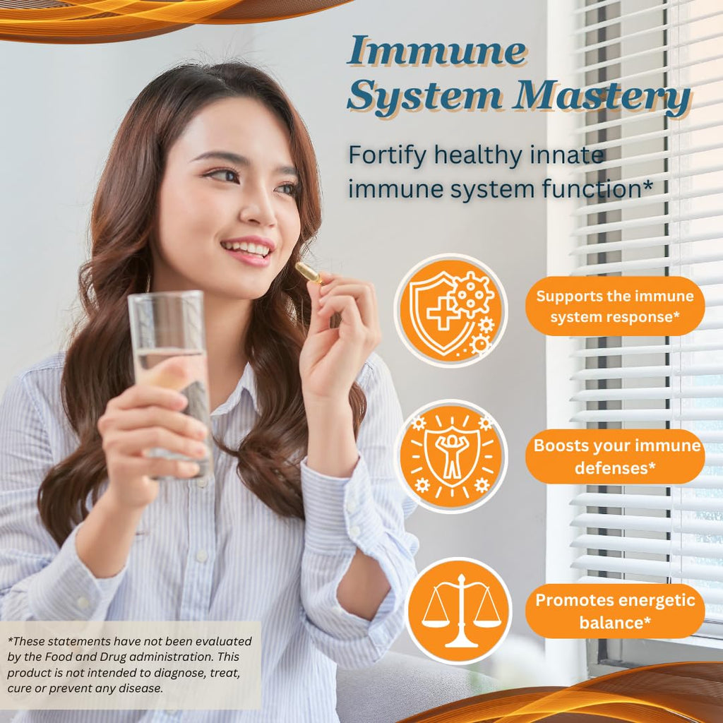 Transfer Factor Enhanced, 100 Natural Capsules, Immune Support - Transfer Factor Multi Immune from Cow Colostrum, Egg Yolk & Special Blend of Mushrooms - TrustMedUSA