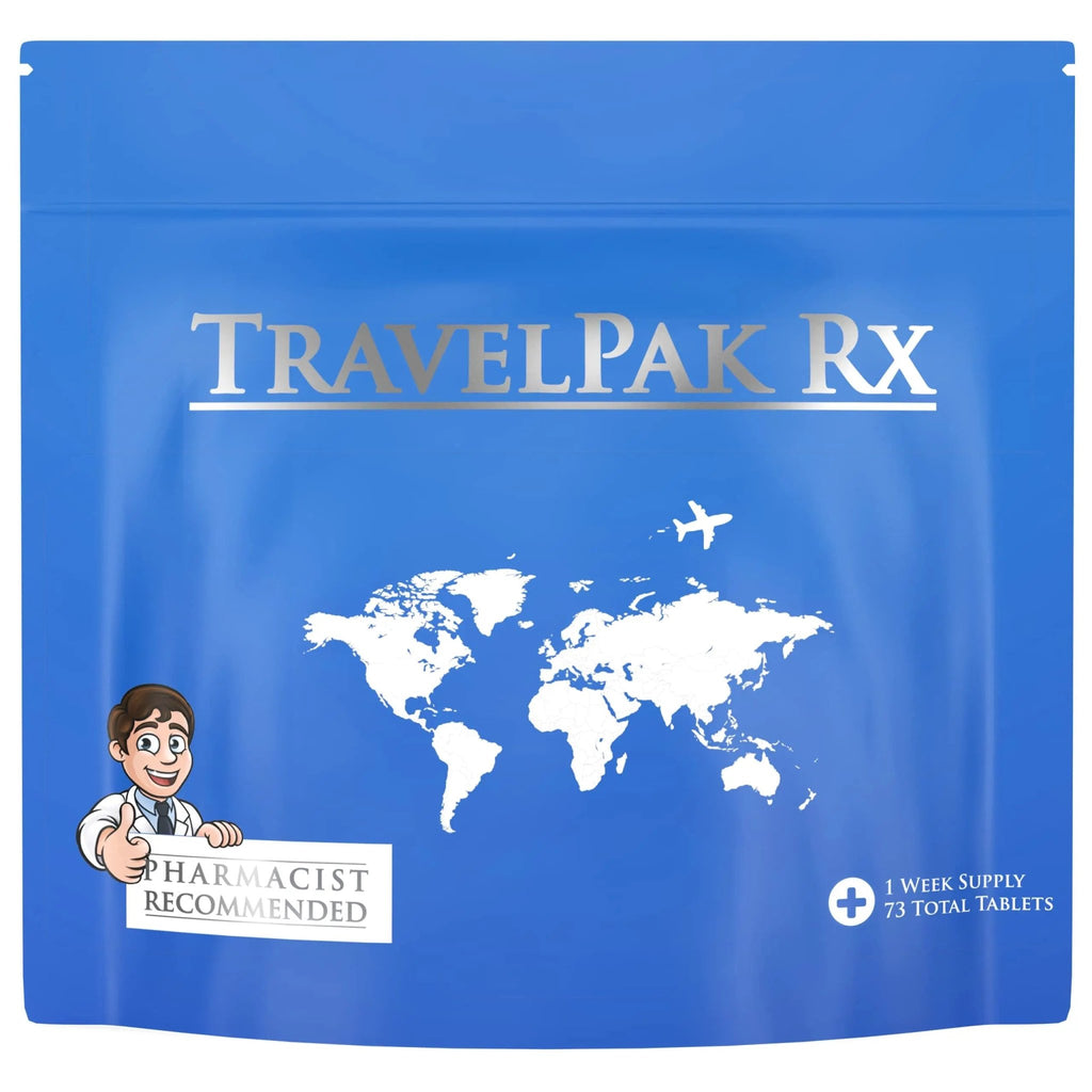 TravelPakRx Travel Essentials Medicine Kit - TSA-Approved Over-The-Counter Individual Medicine Packets, for Travel, Cruises, Camping, Created by Pharmacist - TrustMedUSA