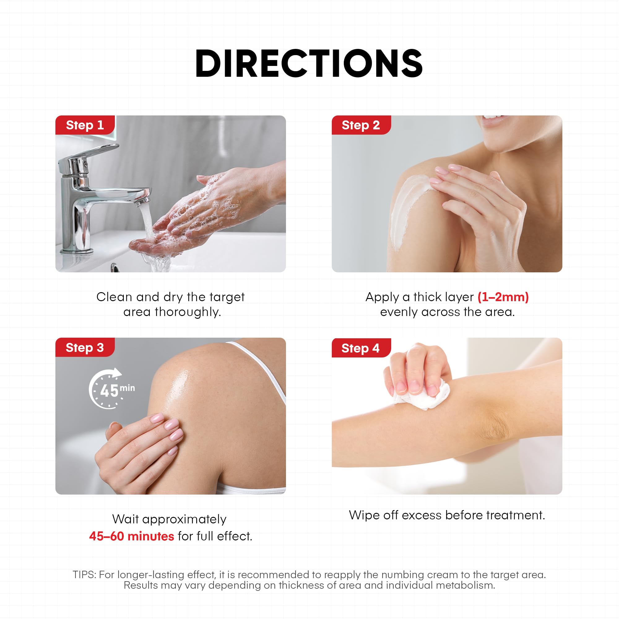 Treatonic 5% Lidocaine Numbing Cream: Lidocaine Cream for Pain Relief, Itching, Burning, Soreness, Hemorrhoid - Maximum Strength Topical Numb Cream - Fast Acting & Long Lasting Numbing Cream- 2.1 oz - TrustMedUSA