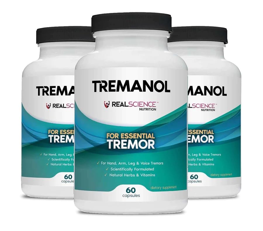 Tremanol Natural Aid Herbal Supplement – Includes Vitamin B2 & B12, Passionflower & Skullcap – 60 Caps (Pack of 3) – Made in USA - TrustMedUSA