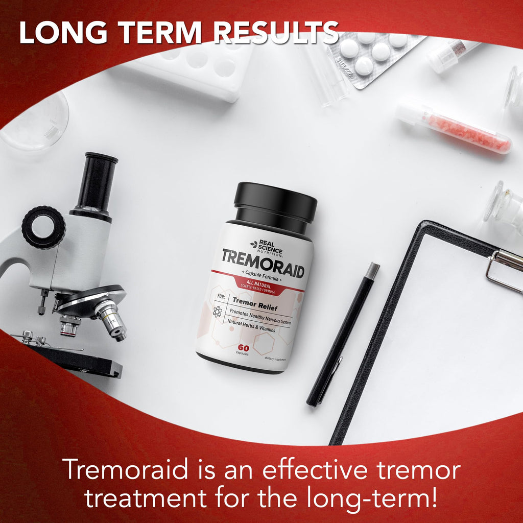 Tremoraid Essential Tremor Relief Supplements (60 Caps)* (3 Bottles) - TrustMedUSA