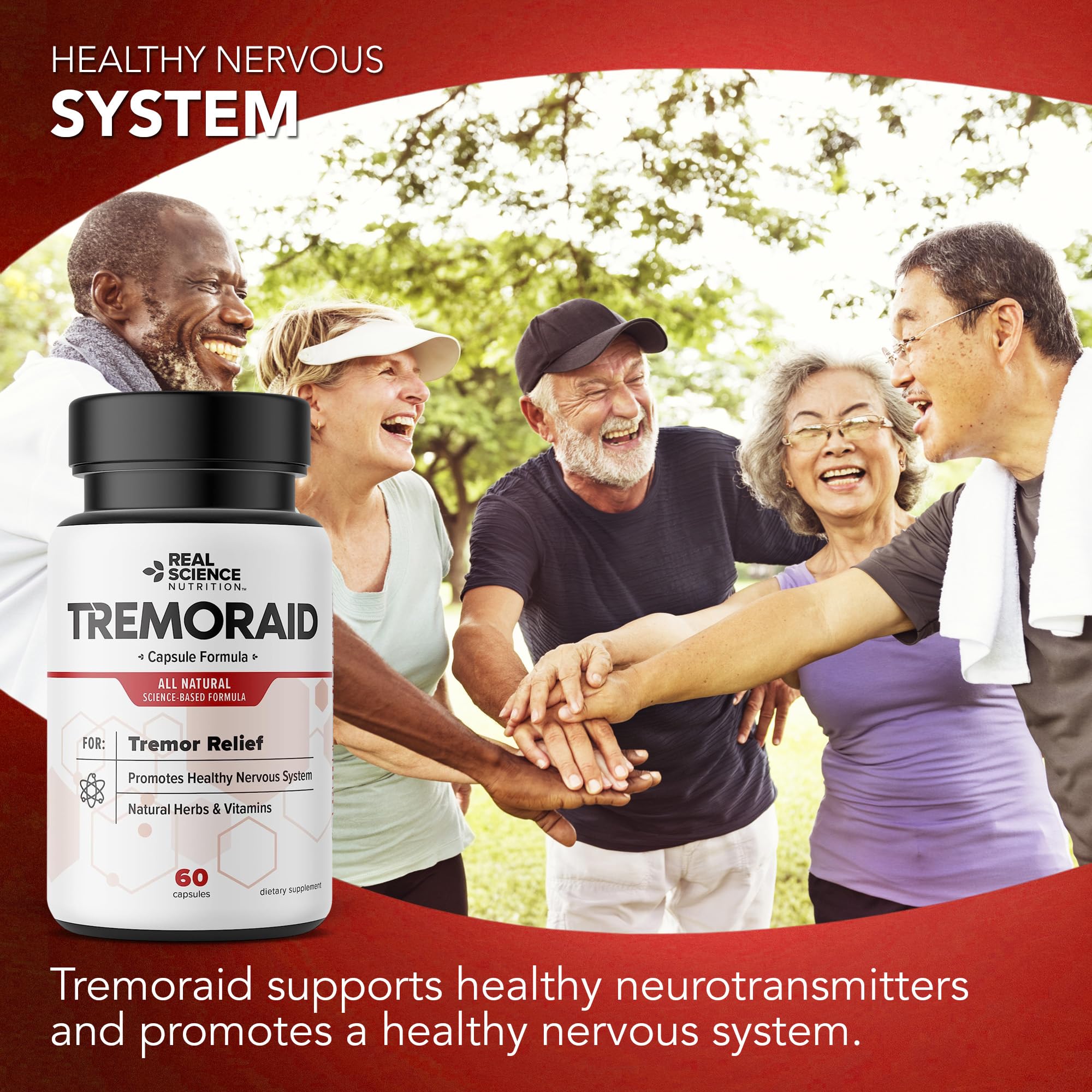 Tremoraid Essential Tremor Relief Supplements (60 Caps)* (3 Bottles) - TrustMedUSA