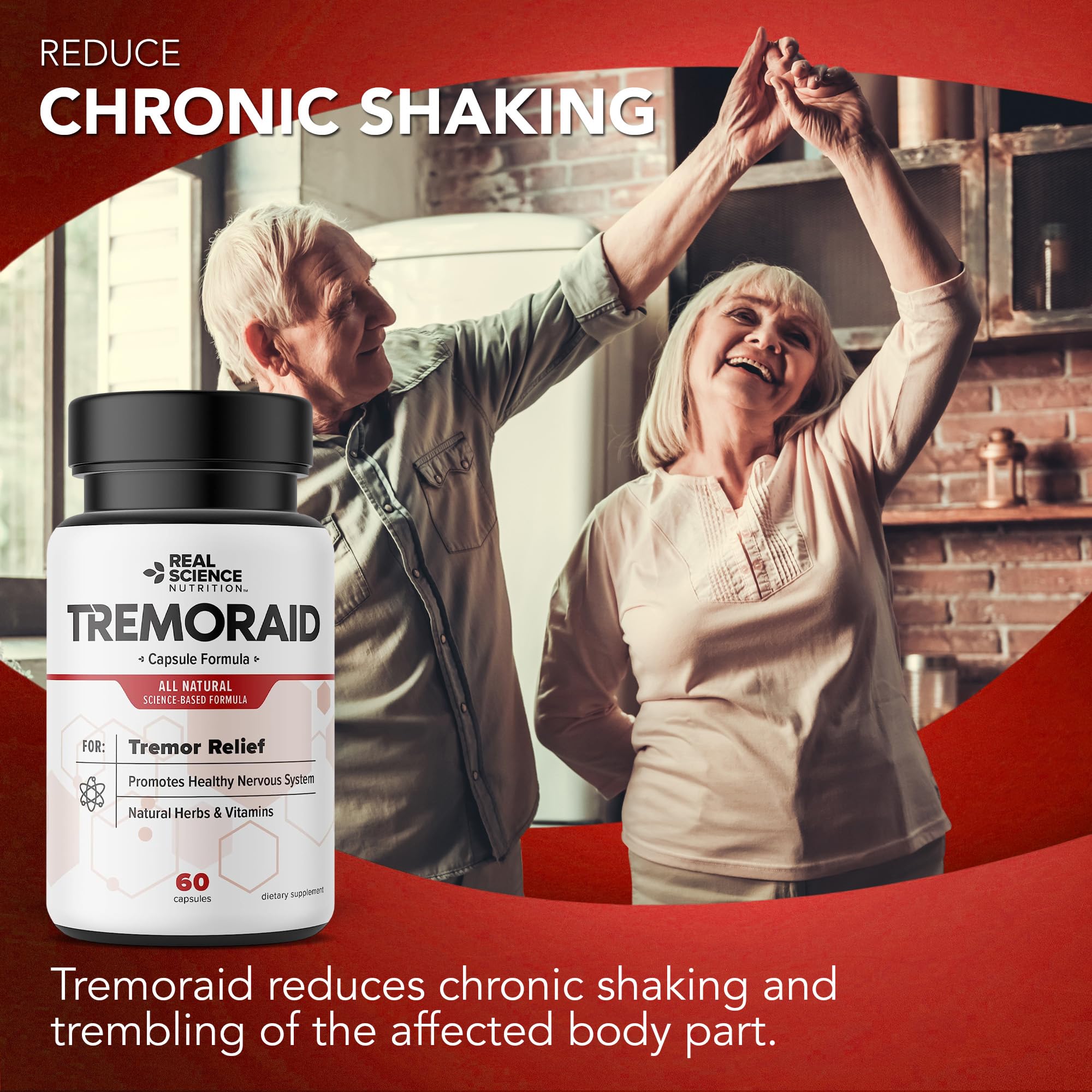 Tremoraid Essential Tremor Relief Supplements (60 Caps)* (3 Bottles) - TrustMedUSA