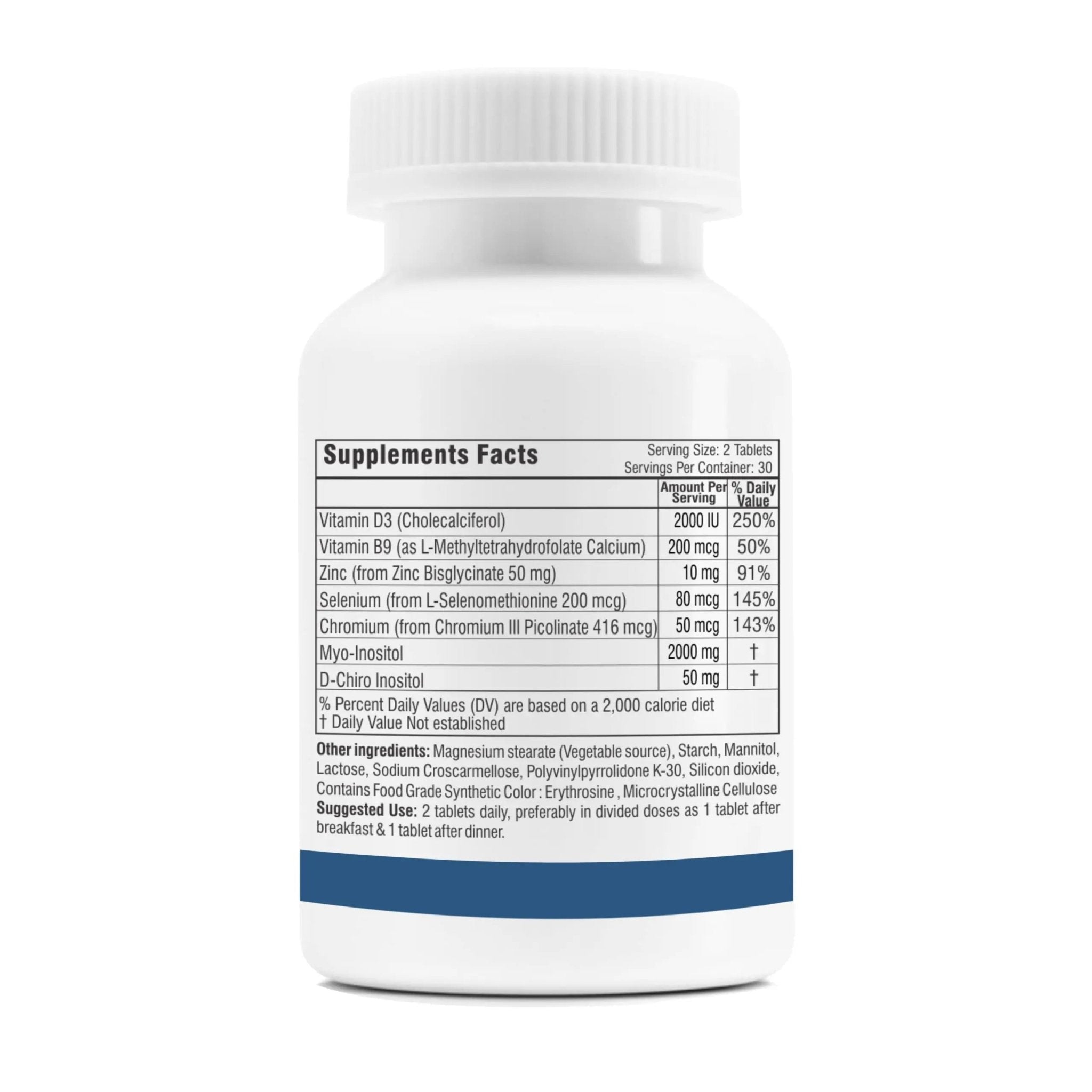 Trexgenics SYNERGISTIC & ADVANCED PCOS Support Myo-Inositol 1000 mg, D-Chiro - TrustMedUSA