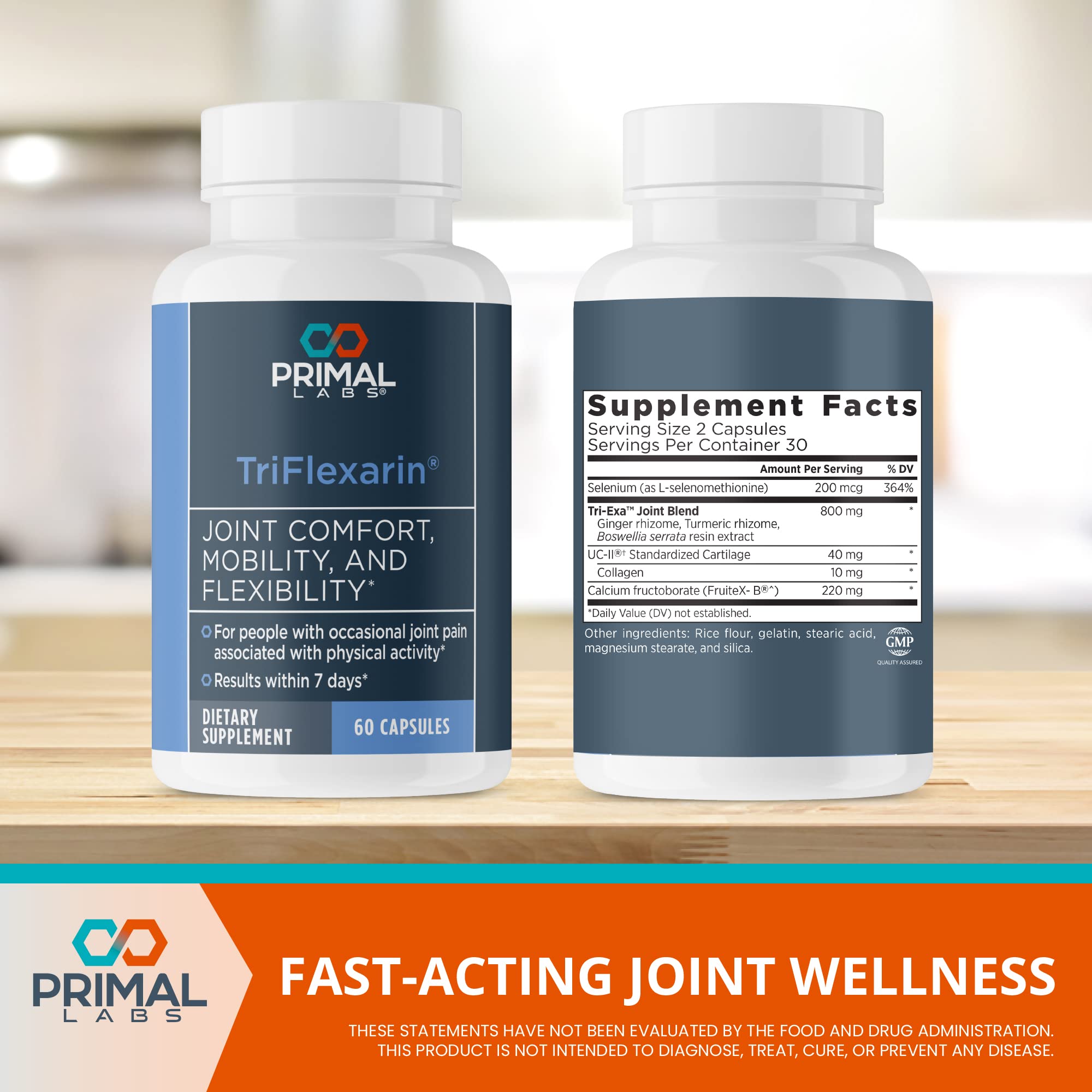 TriFlexarin Joint Support Supplement with FruiteX-B for Joint Comfort and Mobility - TrustMedUSA