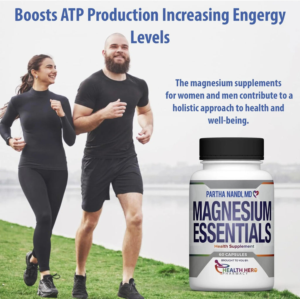 Triple Magnesium Citrate, Malate & Glycinate Complex Supplement – Supports Sleep, Stress, Muscle, Nerve & Heart Health – Advanced High-Absorption Formula – 235mg – 60 Capsules - TrustMedUSA