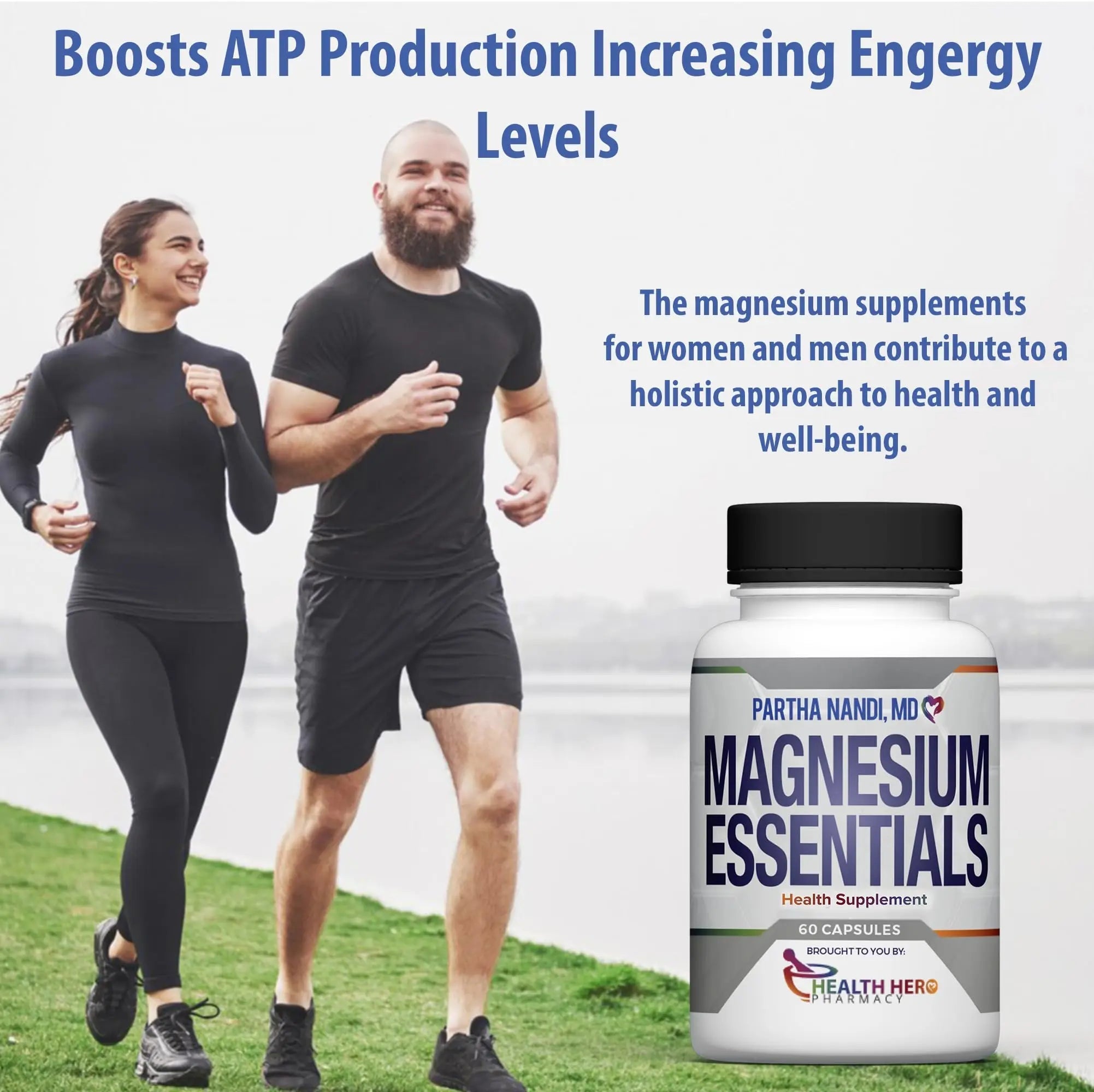 Triple Magnesium Citrate, Malate & Glycinate Complex Supplement – Supports Sleep, Stress, Muscle, Nerve & Heart Health – Advanced High-Absorption Formula – 235mg – 60 Capsules - TrustMedUSA