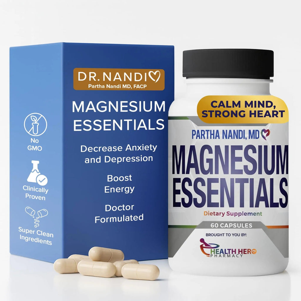Triple Magnesium Citrate, Malate & Glycinate Complex Supplement – Supports Sleep, Stress, Muscle, Nerve & Heart Health – Advanced High-Absorption Formula – 235mg – 60 Capsules - TrustMedUSA