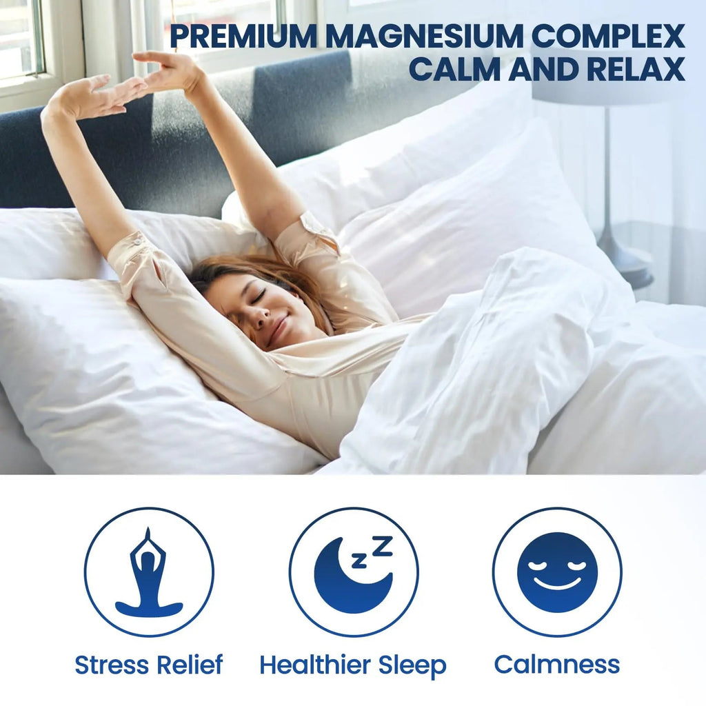 Triple Magnesium Complex Supplement-Magnesium Glycinate, Citrate, Malate Liquid Drops 500mg with Ashwagandha, L-Theanine, Vitamin B6 for Calm, Stress Relief, Sleep, Muscle Support-Pineapple Flavor - TrustMedUSA