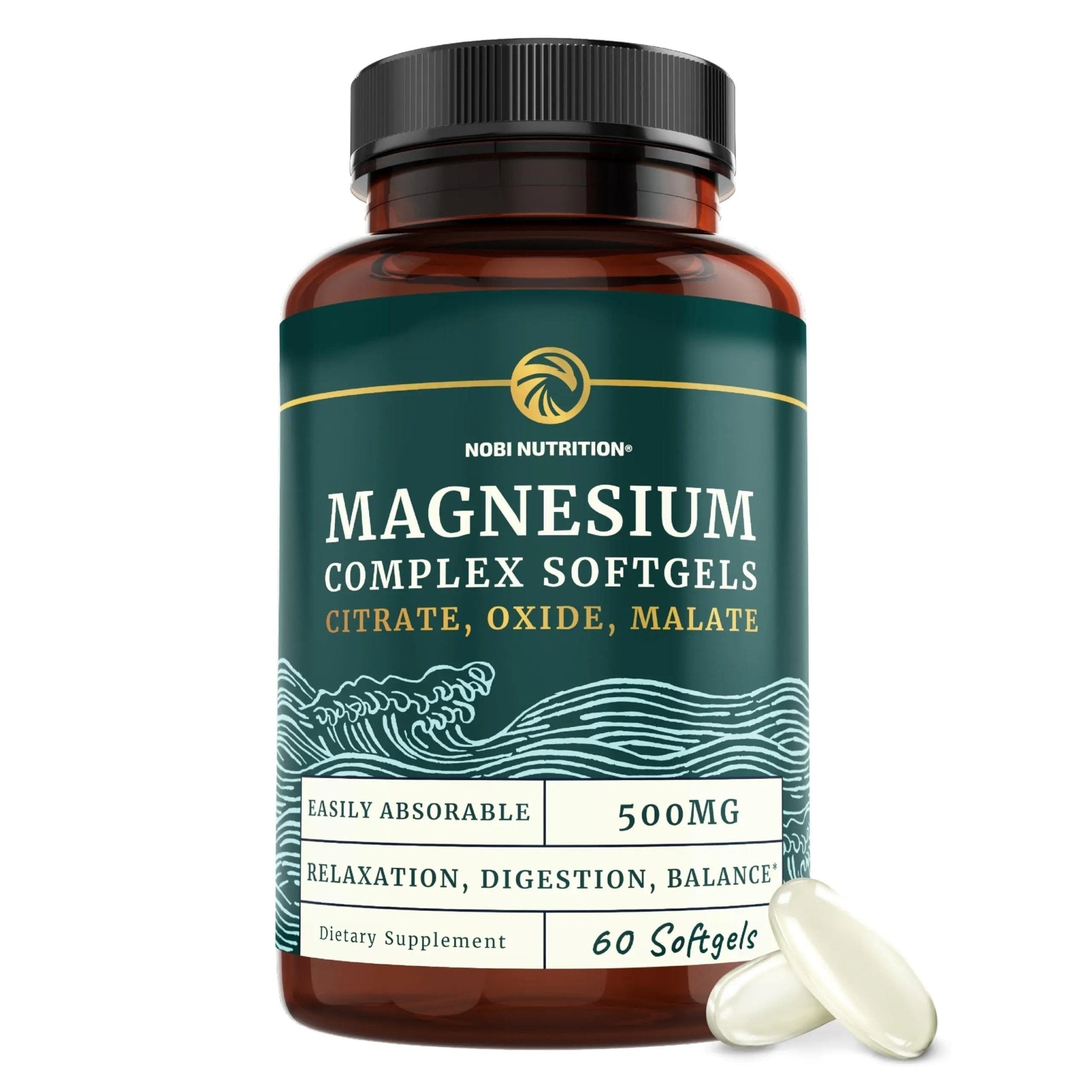 Triple Magnesium Softgels | Citrate, Malate, & Oxide | Highly Absorbable Magnesium - TrustMedUSA