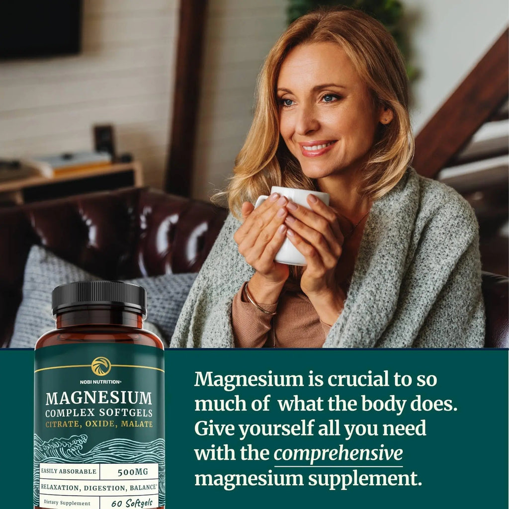Triple Magnesium Softgels | Citrate, Malate, & Oxide | Highly Absorbable Magnesium - TrustMedUSA