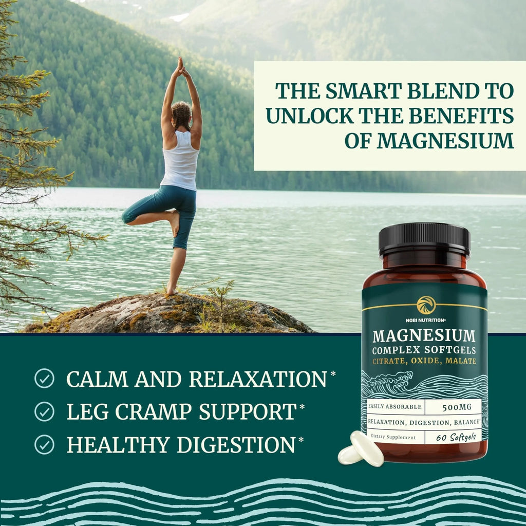 Triple Magnesium Softgels | Citrate, Malate, & Oxide | Highly Absorbable Magnesium - TrustMedUSA