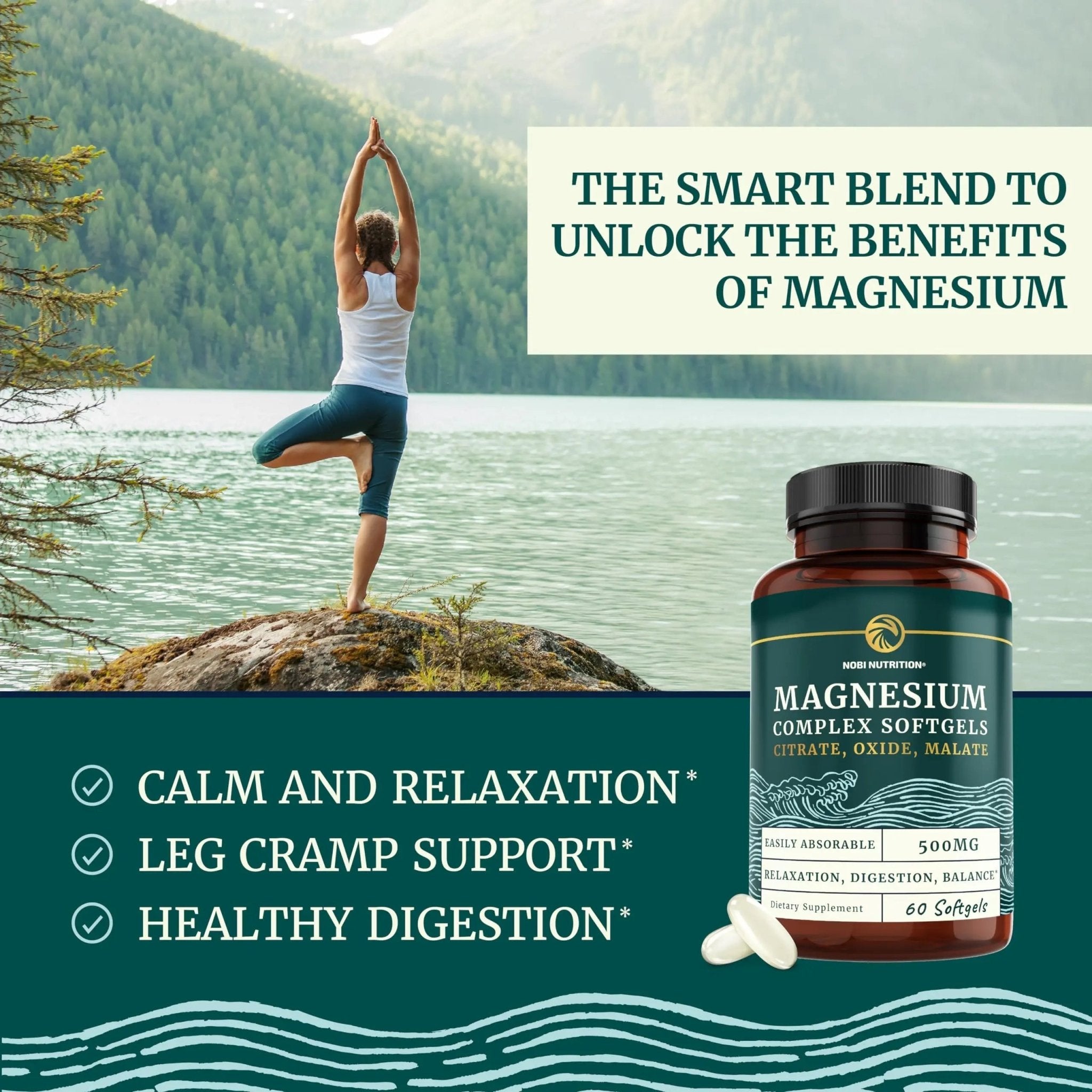 Triple Magnesium Softgels | Citrate, Malate, & Oxide | Highly Absorbable Magnesium - TrustMedUSA