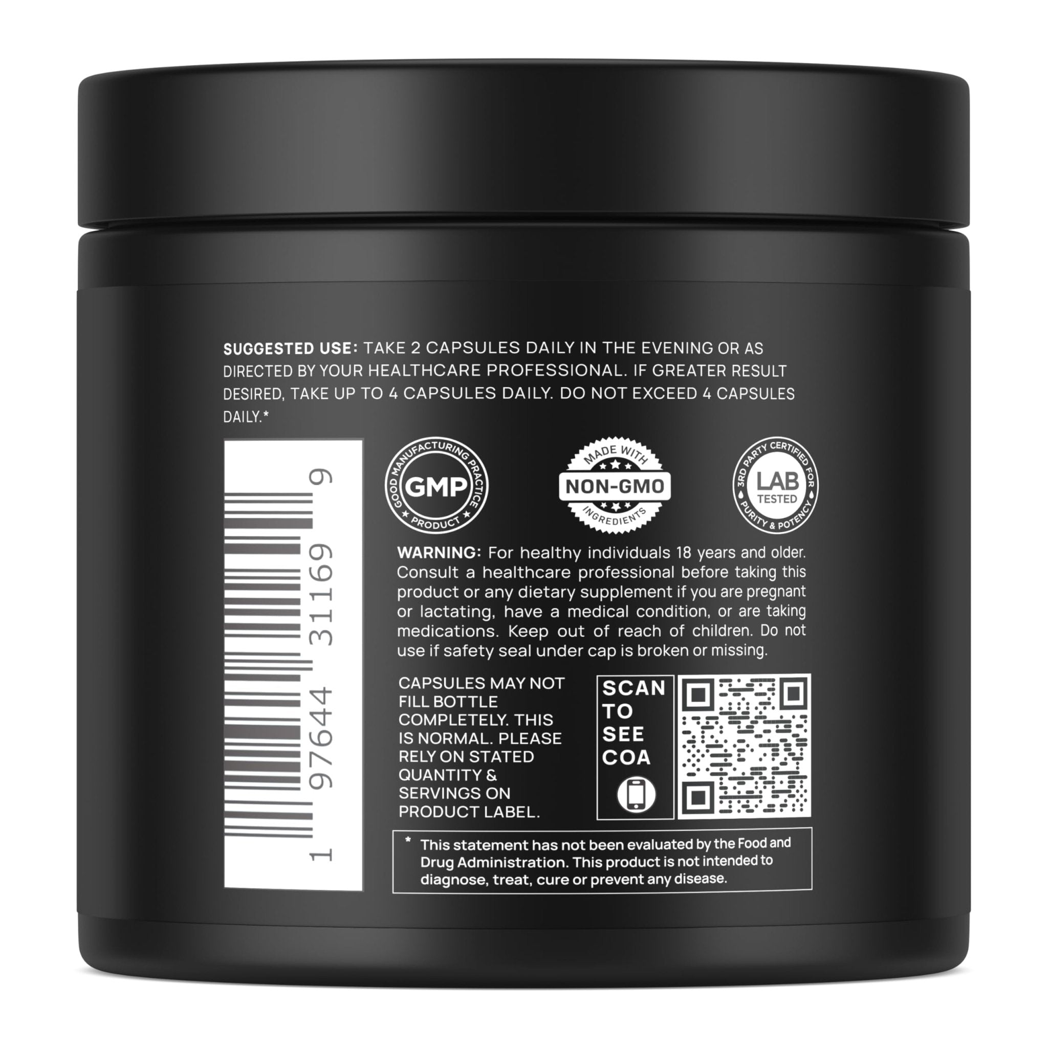 Triple Sleep Magnesium L-Threonate w. Apigenin, Theanine & Magtein Magnesium L Threonate - High Absorption Magnesium Supplement Capsules - TrustMedUSA