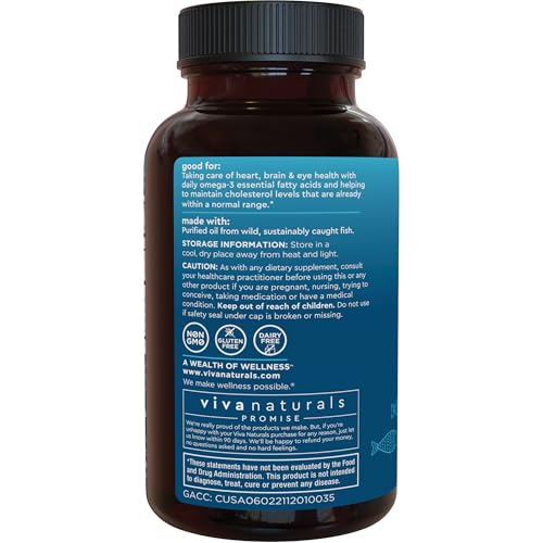 Triple Strength Fish Oil Omega 3 Supplements for Women and Men – 2500 mg High-Potency, Easy-to-Absorb Re-esterified Triglyceride Form, Pescatarian-Friendly DPA Omega 3 - TrustMedUSA