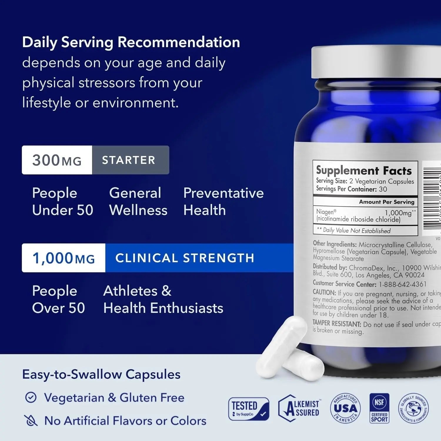 TRU NIAGEN PRO NAD Supplement for Brain Function, Anti Aging, Cell Regeneration | Patented Niagen | Supports Cellular Energy | Nicotinamide Riboside (NR) - TrustMedUSA