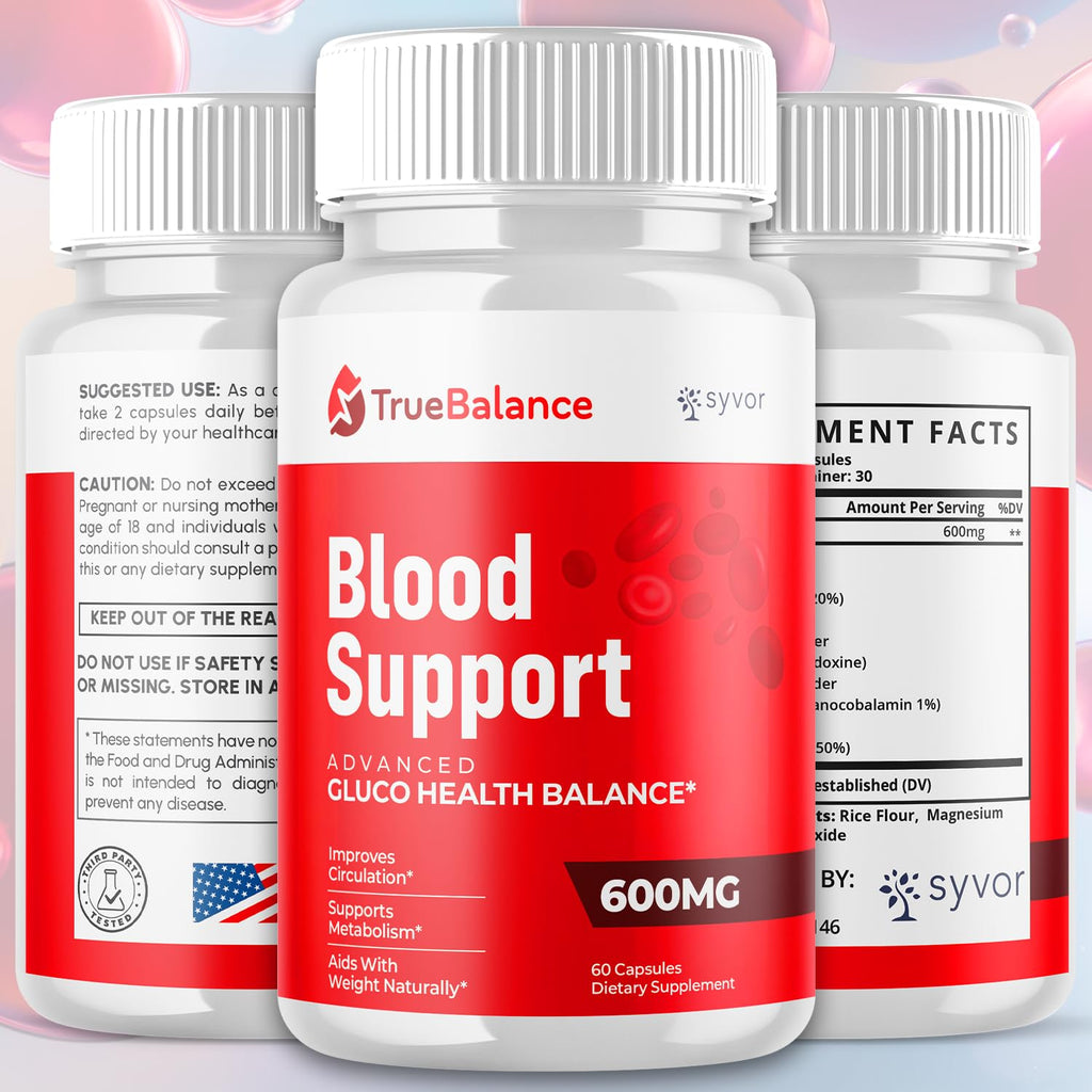 True Balance Capsules, Official TrueBalance Glycogen Support Pills with All Natural Ingredients, Advanced Formula Glyco Support Supplement with Maximum Strength Vitamins for Women & Men (60 Capsules) - TrustMedUSA