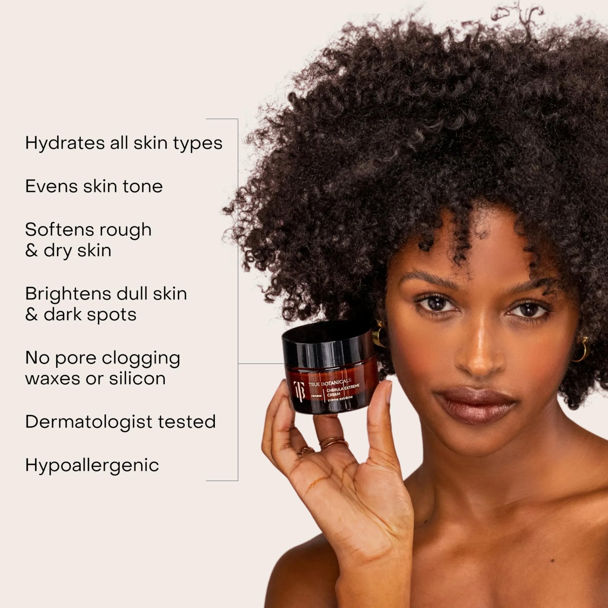True Botanicals Chebula Extreme Cream | Anti-Aging Moisturizer w/Hyaluronic Acid | Treats Fine Lines & Wrinkles | Dry & Sensitive Skin | Dermatologist Tested, All Natural, Vegan | 1.7 oz | 50 ml - Maple Wellness Supplements