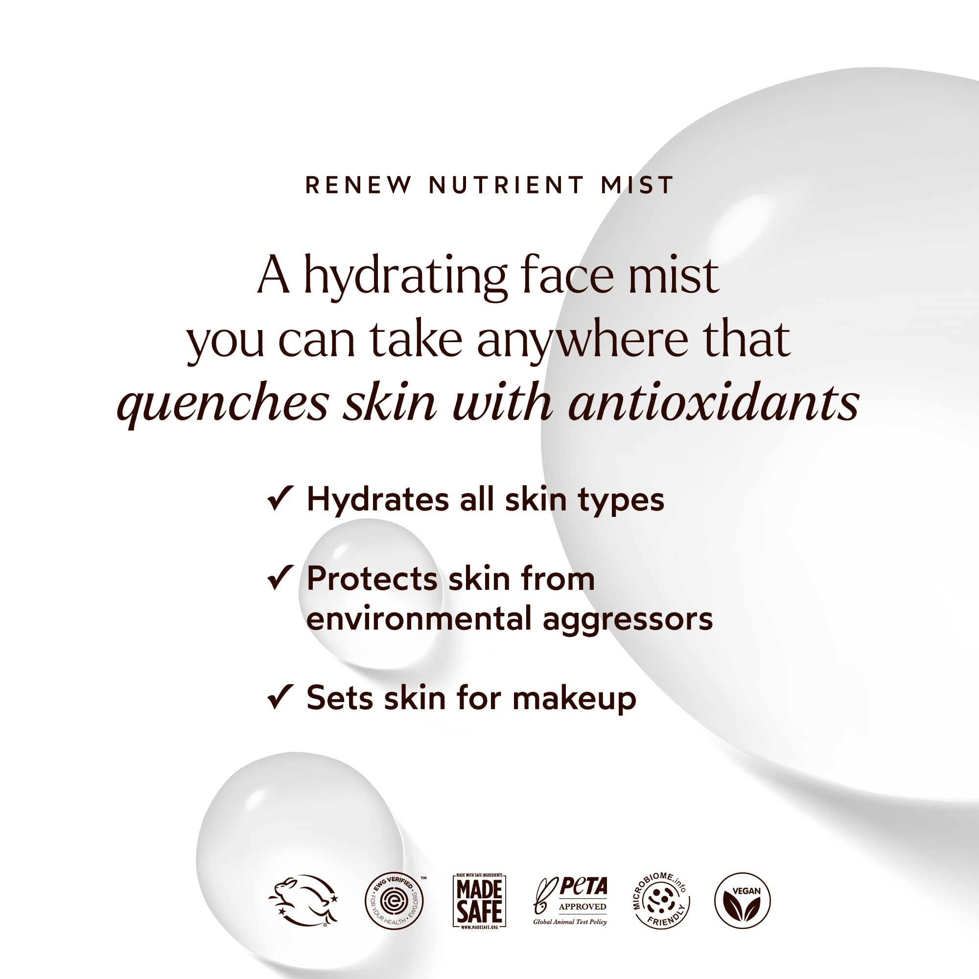 True Botanicals Renew Nutrient Mist | Deeply Hydrates & Refreshes On the Go |Dermatologist Tested, Non-Toxic, Hypoallergenic, Vegan, MADESAFE Certfied | (1.7 oz | 50 ml) - Maple Wellness Supplements