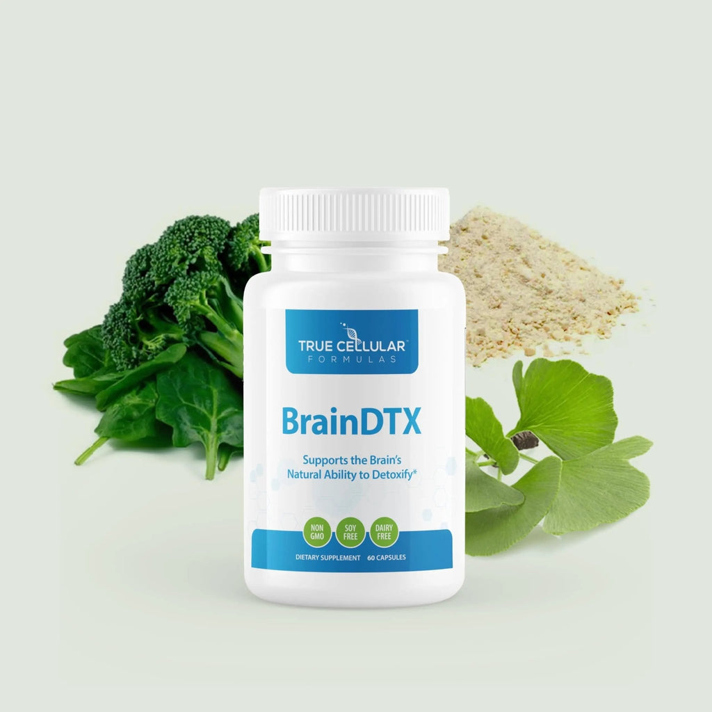 True Cellular Formulas BrainDTX - Supports Cognitive Function, Focus & Mental Clarity - Promotes Clear Thinking & Memory - with Alpha Lipoic Acid & Biotin - Antioxidant Support - 60 Capsules - TrustMedUSA