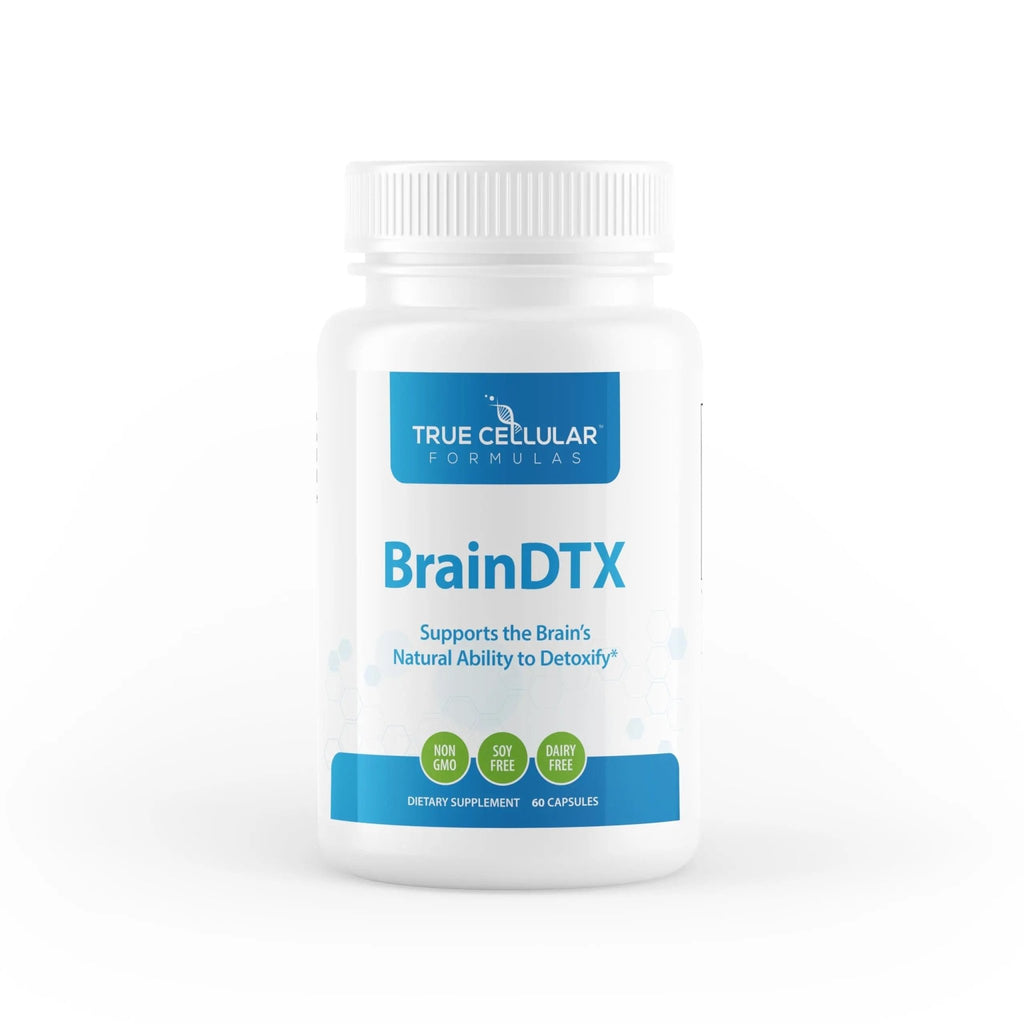 True Cellular Formulas BrainDTX - Supports Cognitive Function, Focus & Mental Clarity - Promotes Clear Thinking & Memory - with Alpha Lipoic Acid & Biotin - Antioxidant Support - 60 Capsules - TrustMedUSA