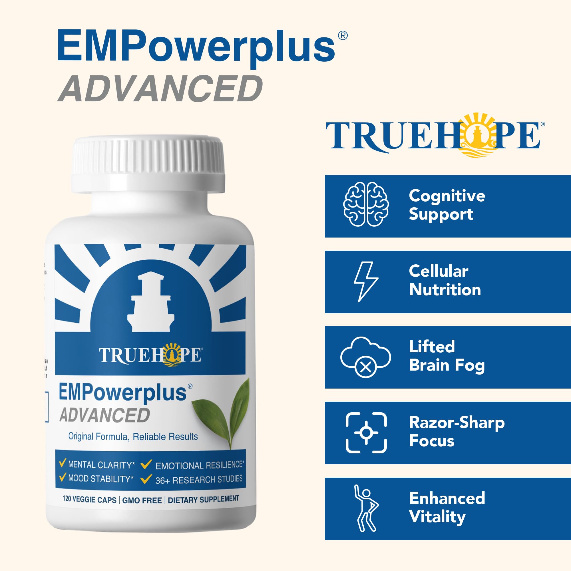 Truehope EMPowerplus Advanced Multivitamin for Women & Men - Broad-Spectrum Multivitamins & Chelated Minerals | 1000% Better Absorption - TrustMedUSA