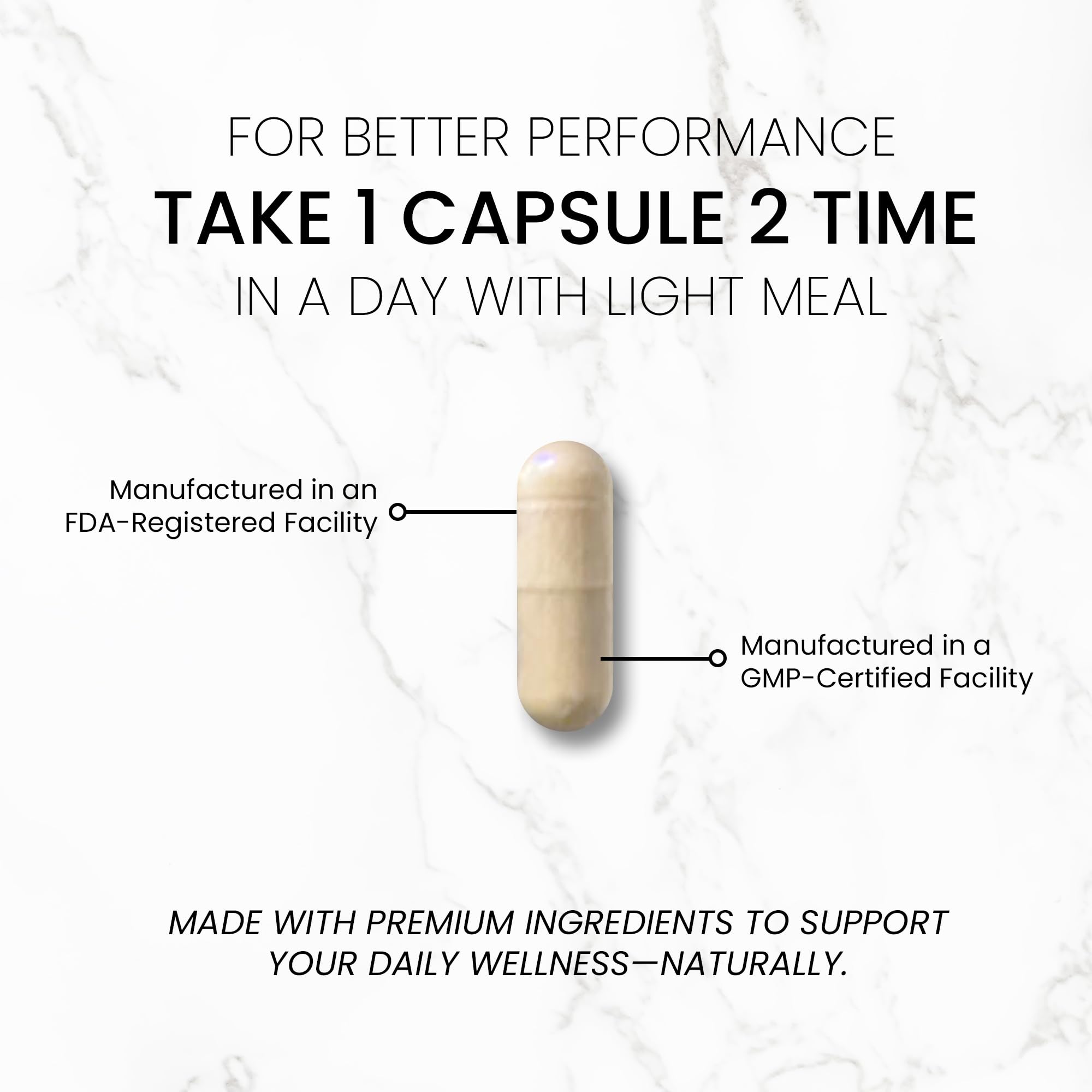 TrueMed Neuro Support - Premium Nootropic Supplement for Focus, Energy, Mental Clarity, and Performance Organic Lion’s Mane, Bacopa Monnieri, Rhodiola, Non-GMO Gluten-Free CDP Choline 90 Veg Capsules - TrustMedUSA