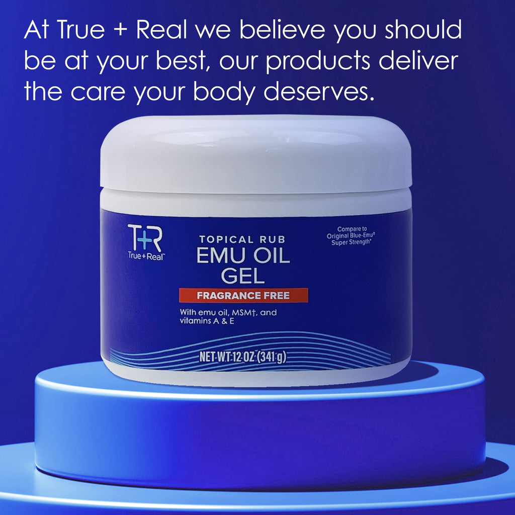True+Real Emu Oil Gel, 12 oz - TrustMedUSA
