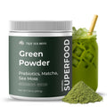 TrueSeaMoss Super Greens Powder with Matcha for Digestive & Gut Health – 25 Superfoods with Probiotics, Prebiotics, Enzymes & Sea Moss – Vegan Superfood Powder for Bloating & Regularity - 30 Servings - TrustMedUSA