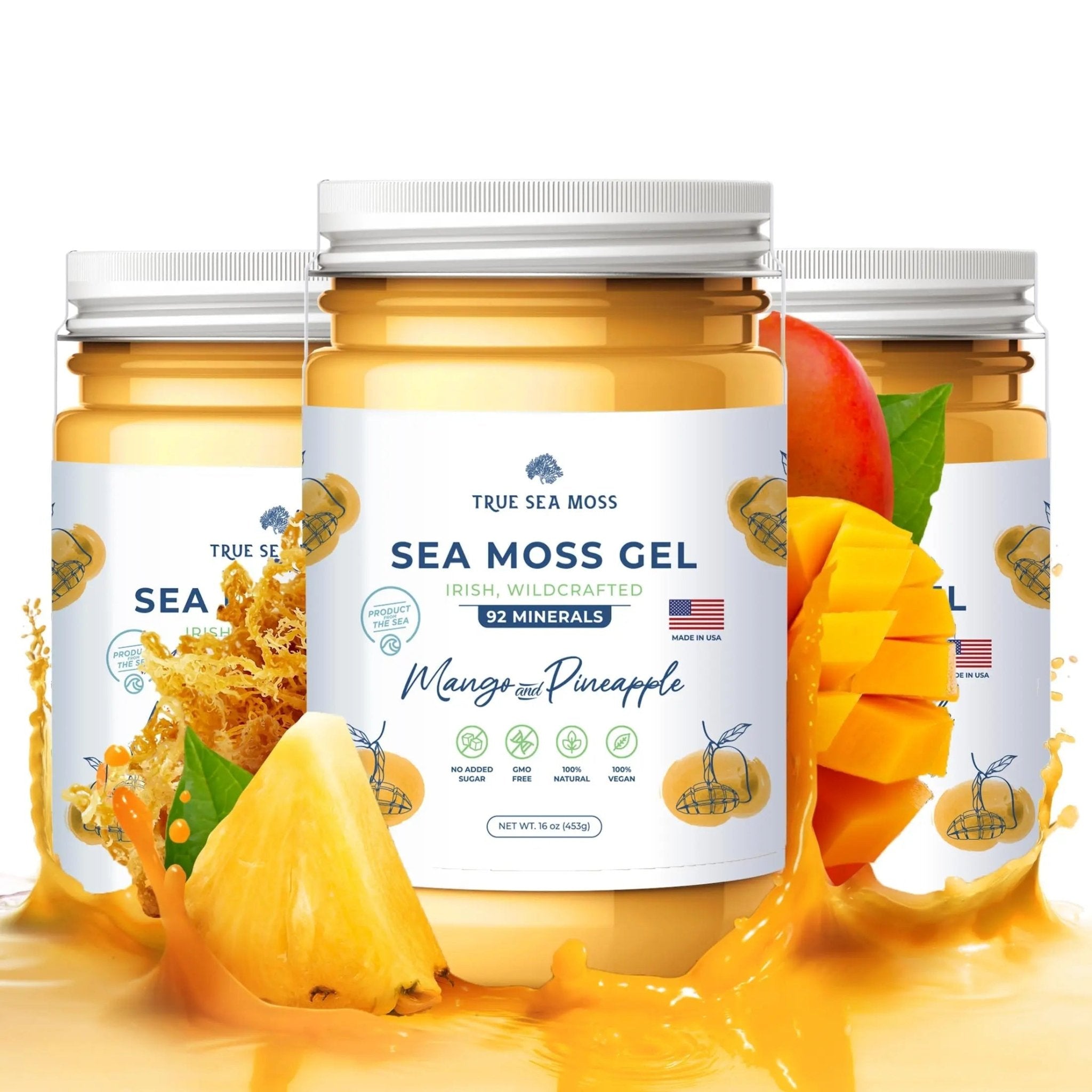 TrueSeaMoss Wildcrafted Irish Sea Moss Gel –7 Flavors- Nutritious Organic Raw - TrustMedUSA
