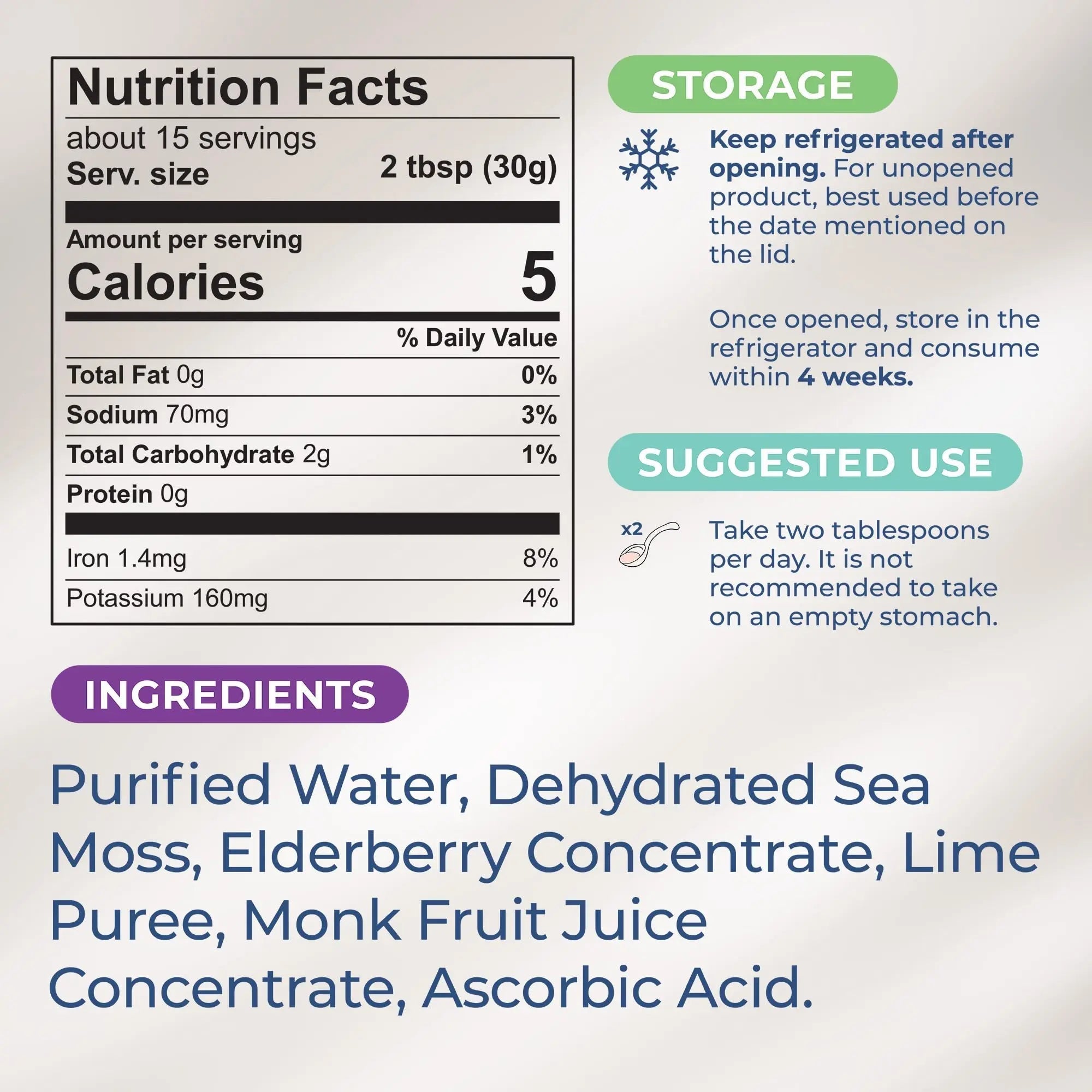TrueSeaMoss Wildcrafted Irish Sea Moss Gel – Nutritious Organic Raw Seamoss Rich - TrustMedUSA