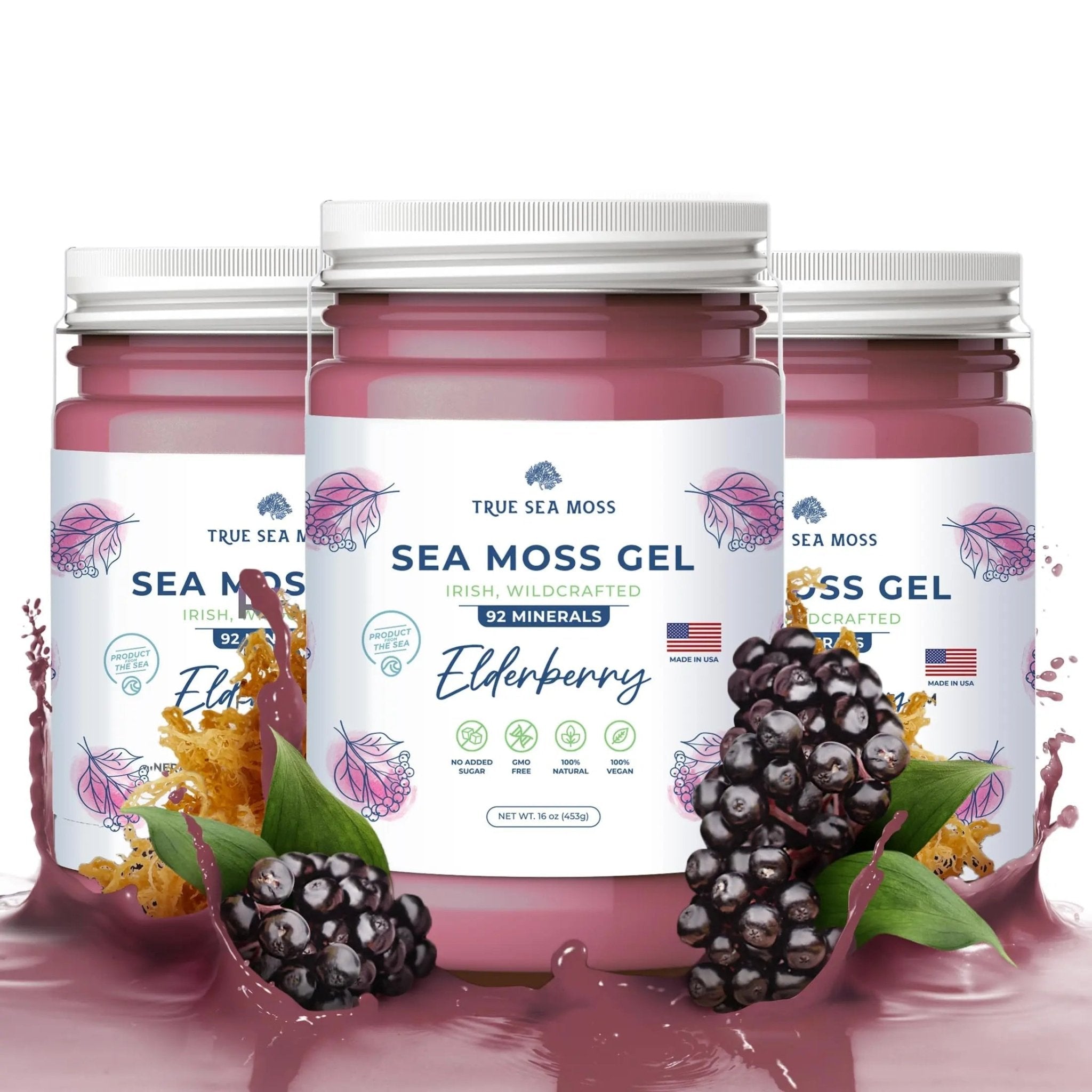 TrueSeaMoss Wildcrafted Irish Sea Moss Gel – Nutritious Organic Raw Seamoss Rich - TrustMedUSA