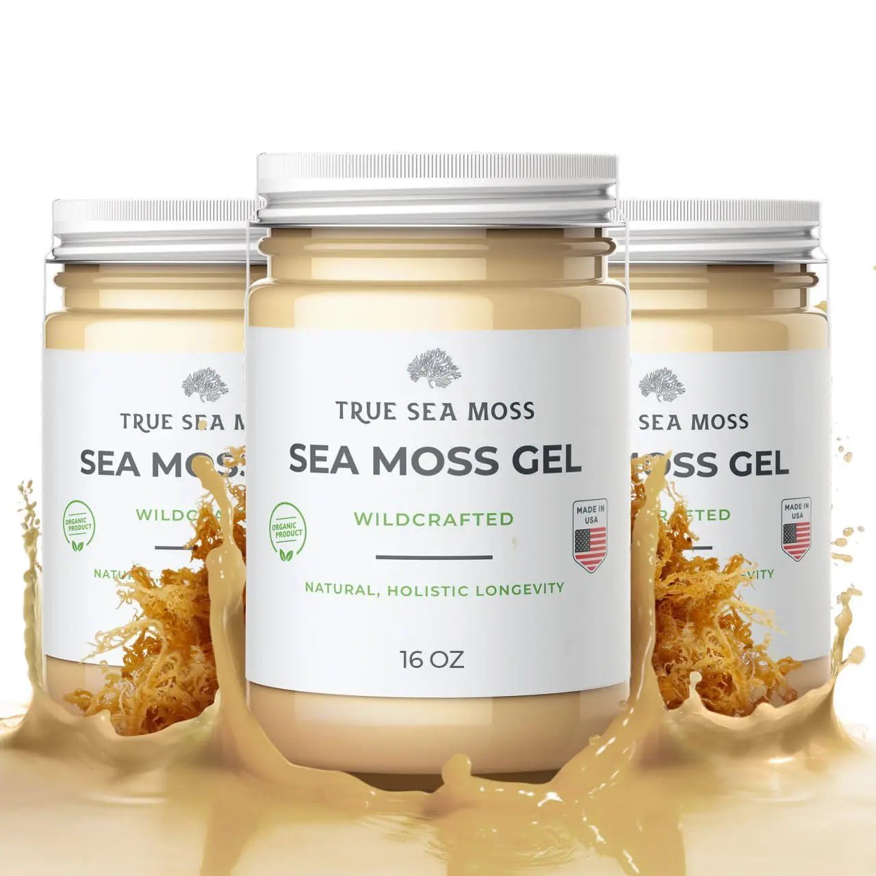 TrueSeaMoss Wildcrafted Irish Sea Moss Gel – Nutritious Raw Seamoss Rich in Minerals - TrustMedUSA