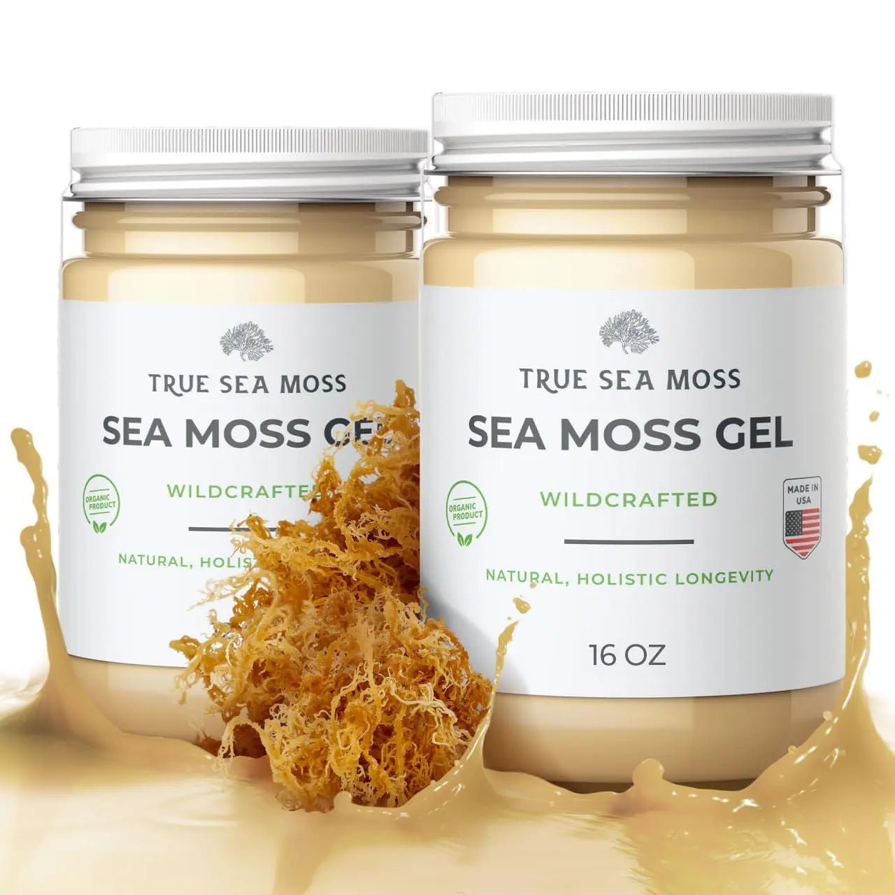 TrueSeaMoss Wildcrafted Irish Sea Moss Gel – Nutritious Raw Seamoss Rich in Minerals - TrustMedUSA