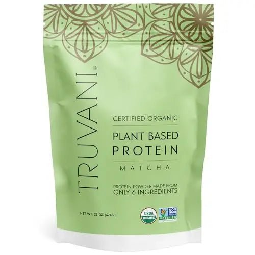 Truvani Organic Vegan Protein Powder Matcha - 20g of Plant Based, Organic Protein - TrustMedUSA