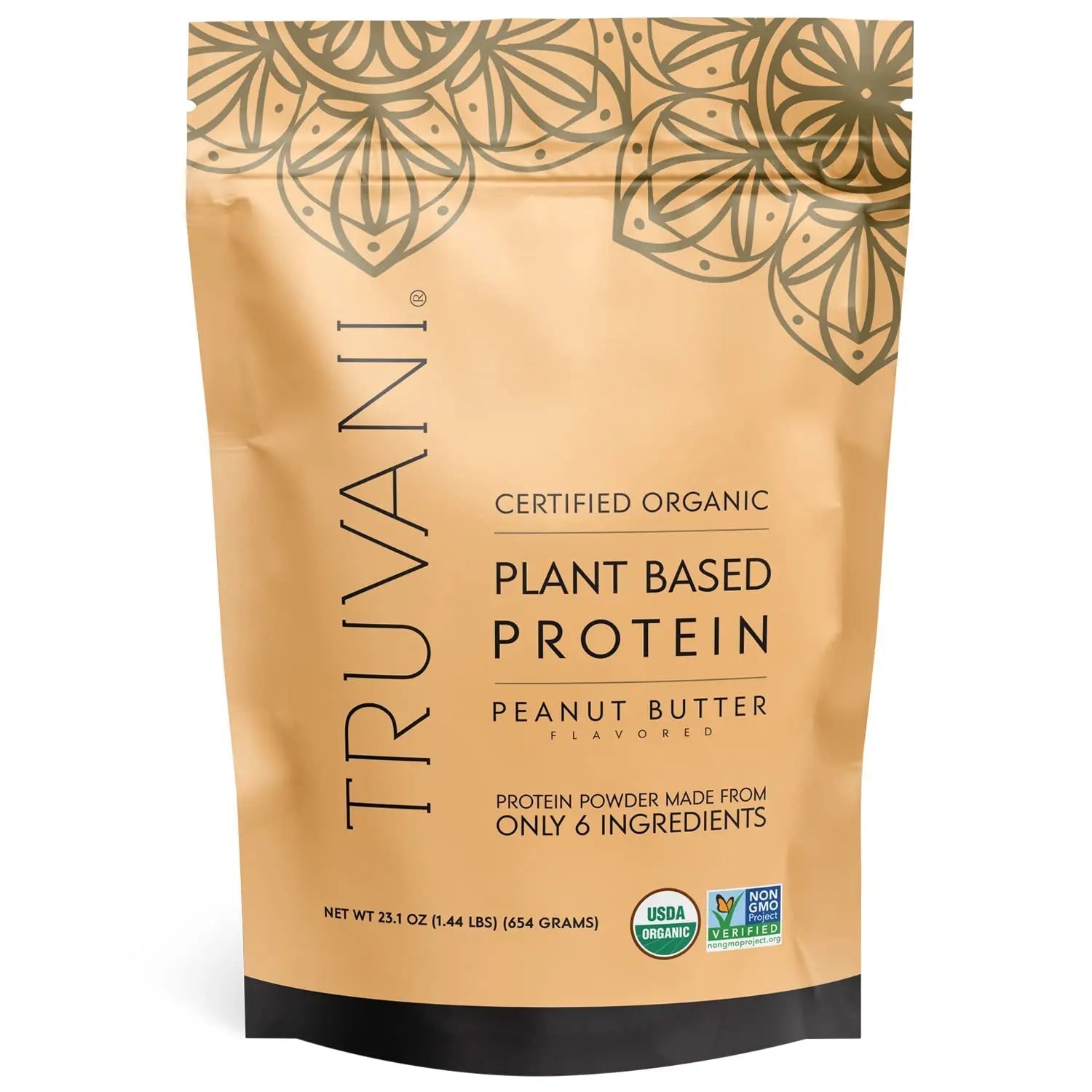 Truvani Organic Vegan Protein Powder Peanut Butter - 20g of Plant Based Protein, Powder - TrustMedUSA
