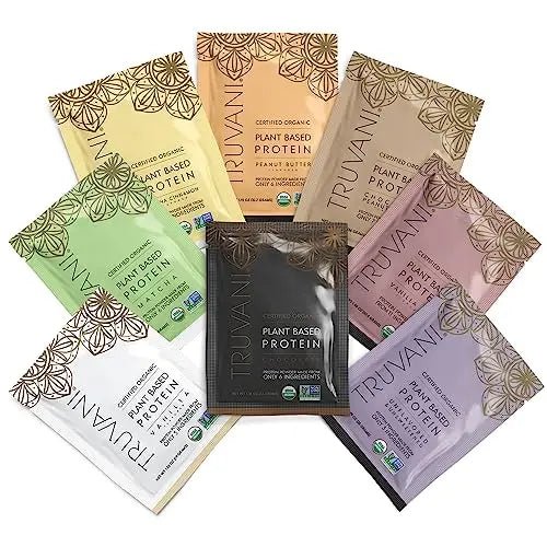 Truvani Organic Vegan Protein Powder Sample Pack - 20g of Plant Based Protein, Organic - TrustMedUSA