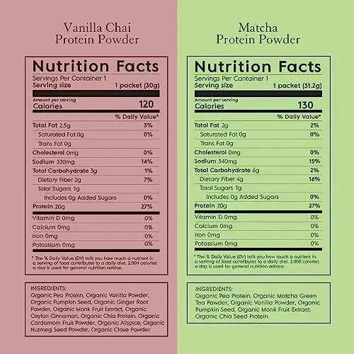 Truvani Organic Vegan Protein Powder Sample Pack - 20g of Plant Based Protein, Organic - TrustMedUSA