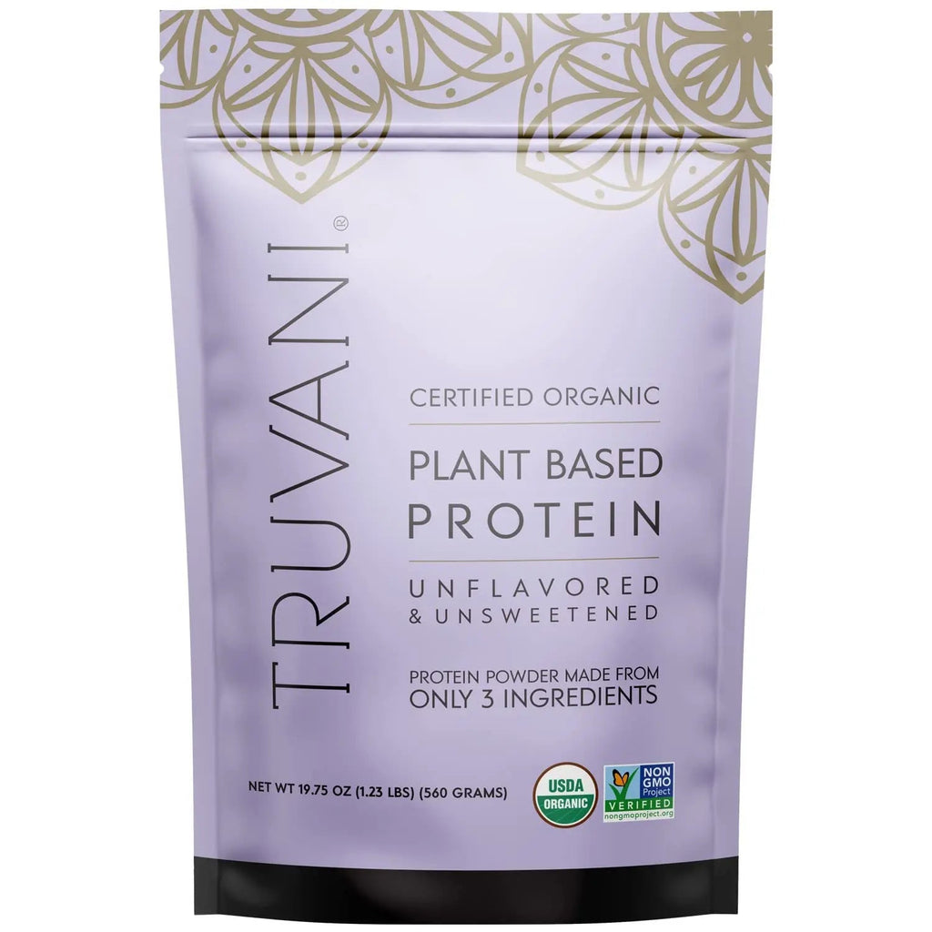 Truvani Organic Vegan Protein Powder Unflavored - 20g of Plant Based Protein, Organic - TrustMedUSA