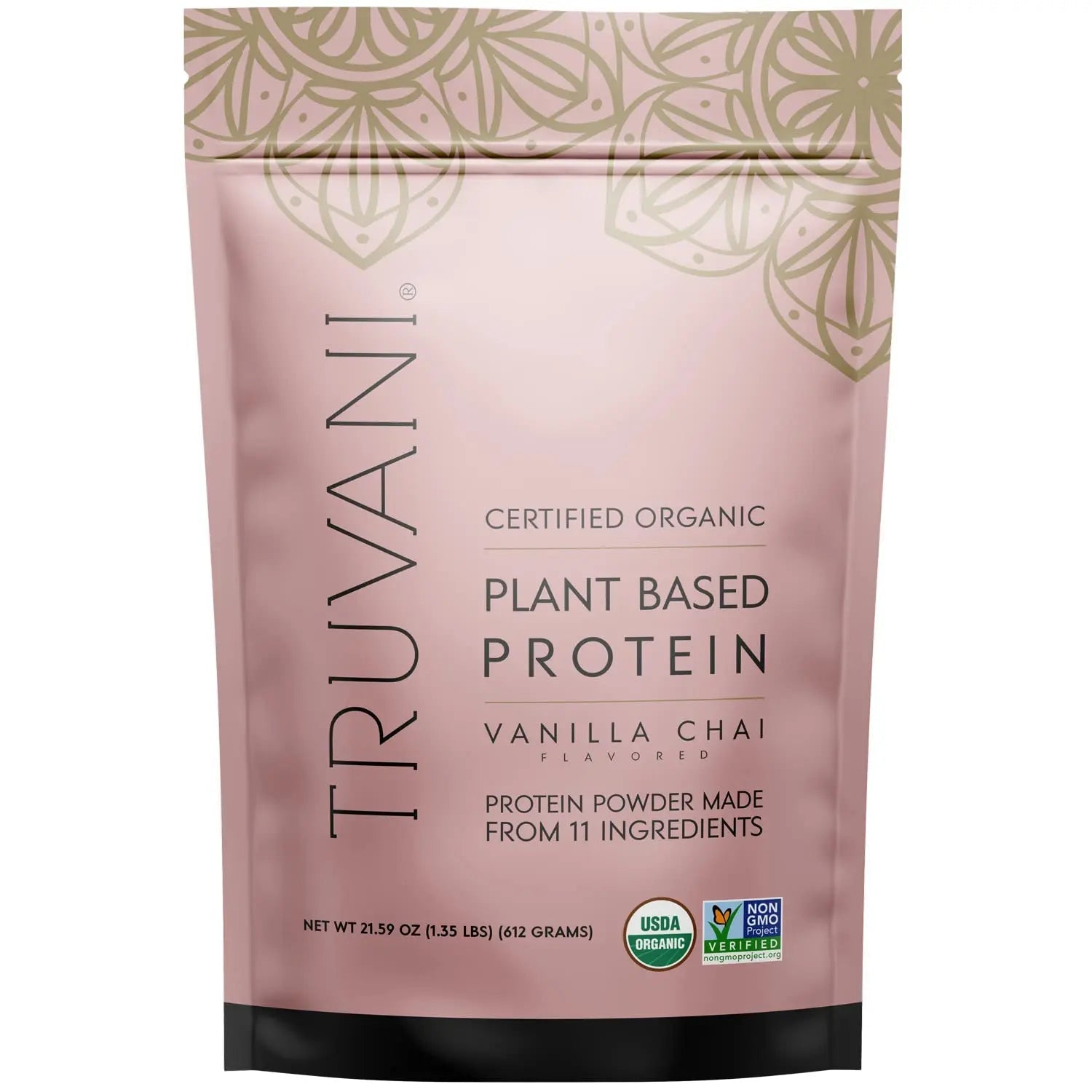 Truvani Organic Vegan Protein Powder Vanilla Chai - 20g of Plant Based Protein, Organic - TrustMedUSA